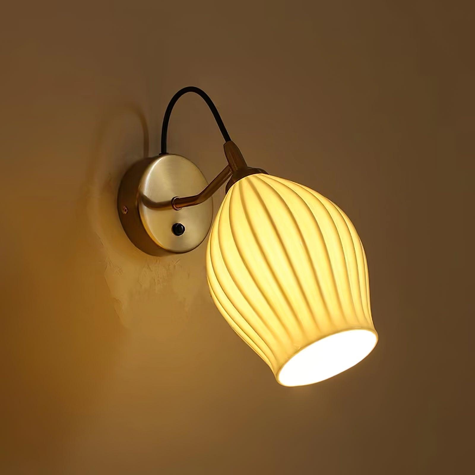 Zotalisra Moderne Minimaliste Côtes Céramique Applique Lumière