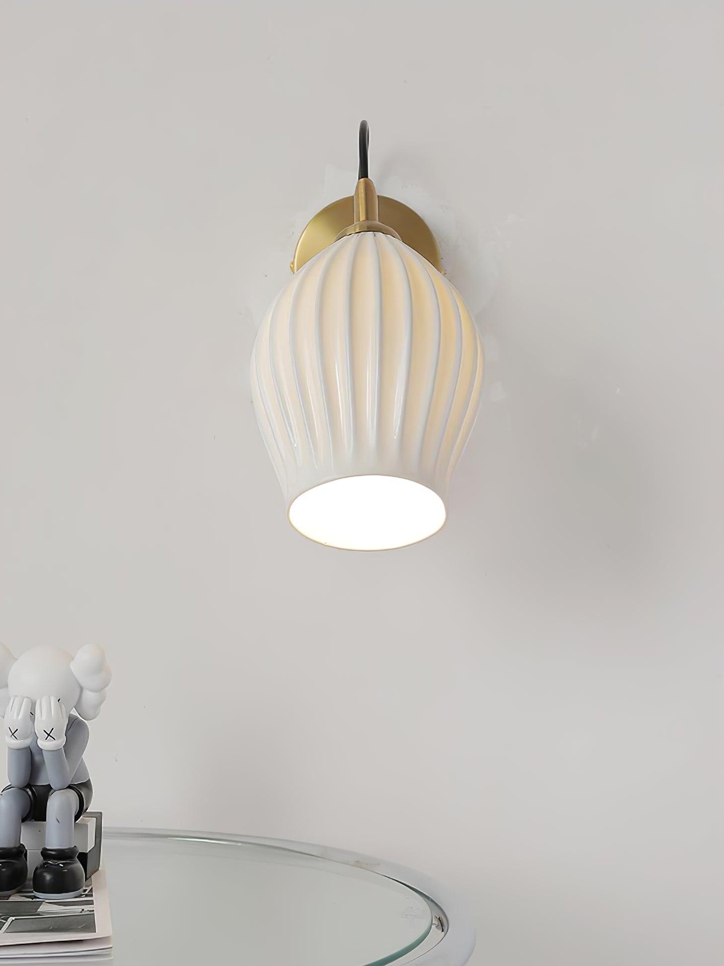 Zotalisra Moderne Minimaliste Côtes Céramique Applique Lumière