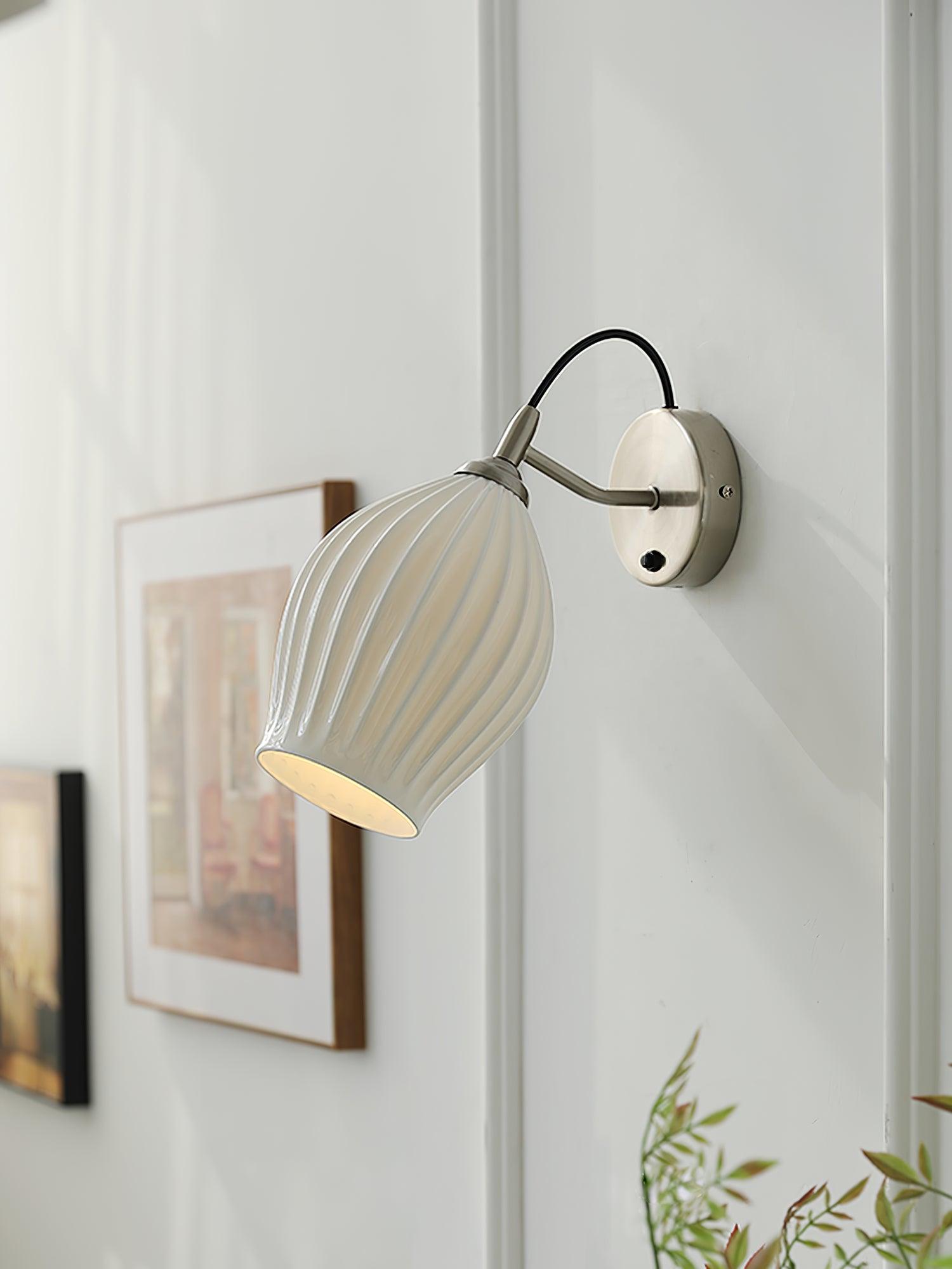 Zotalisra Moderne Minimaliste Côtes Céramique Applique Lumière