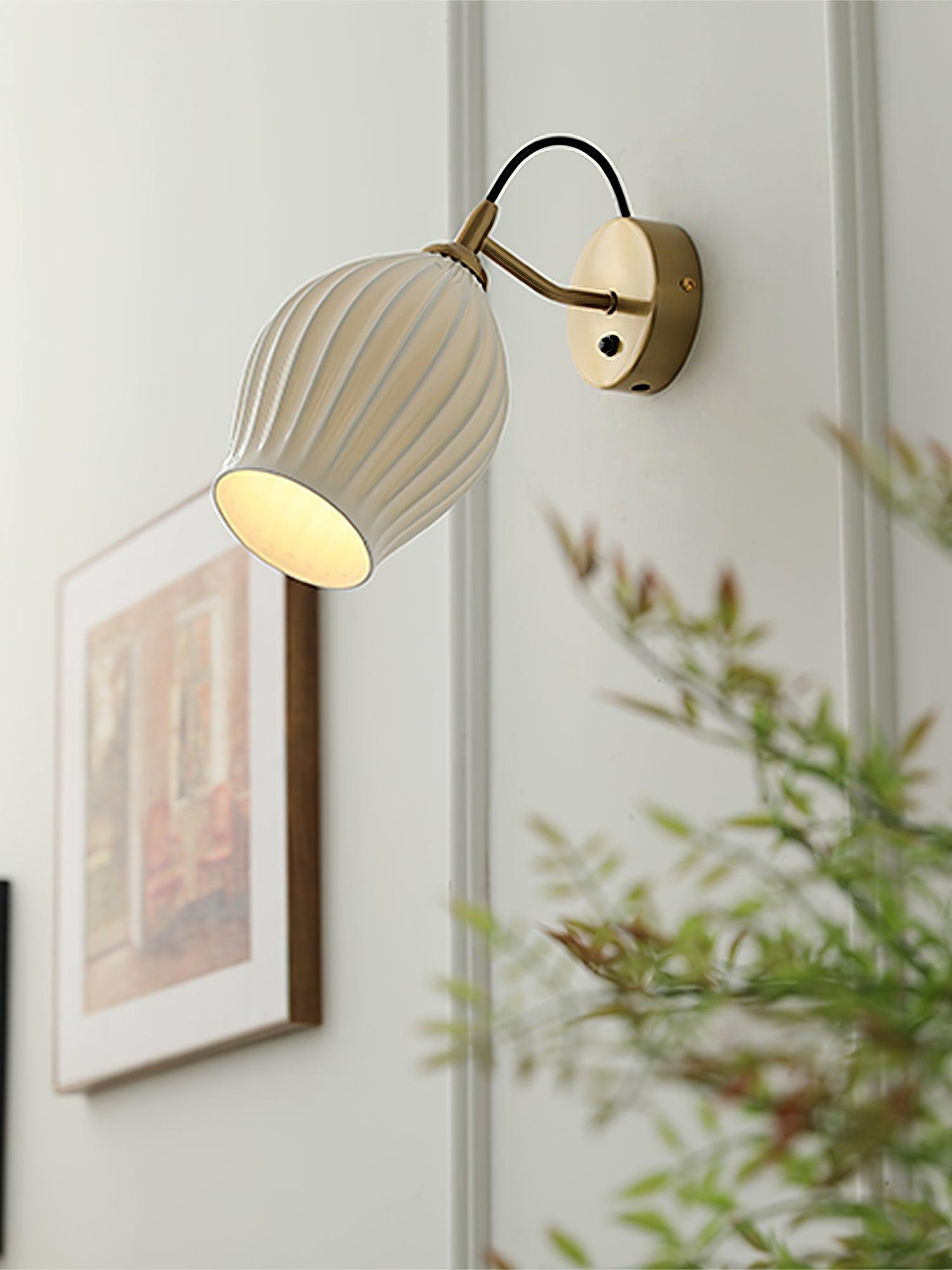 Zotalisra Moderne Minimaliste Côtes Céramique Applique Lumière