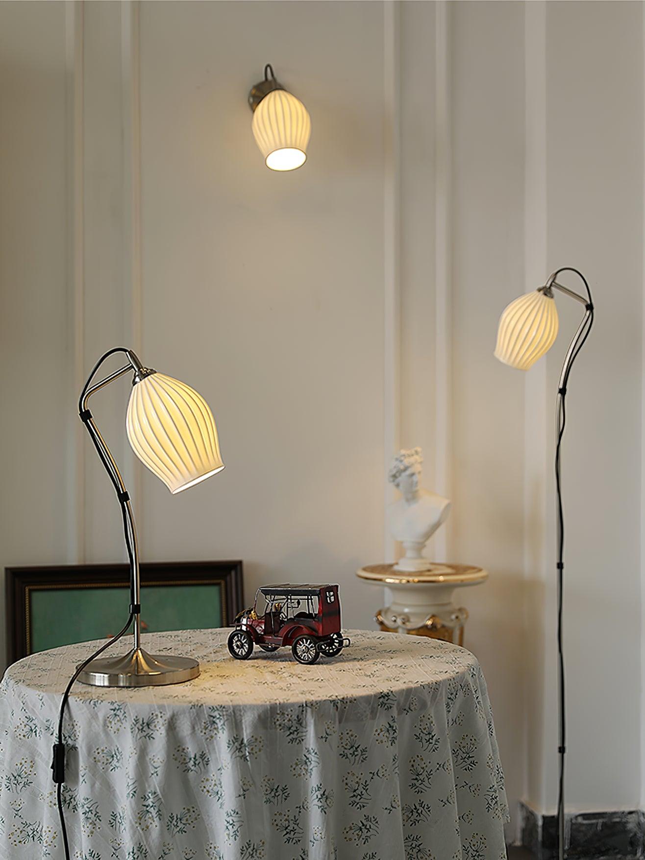 Zotalisra Moderne Minimaliste Côtes Céramique Applique Lumière