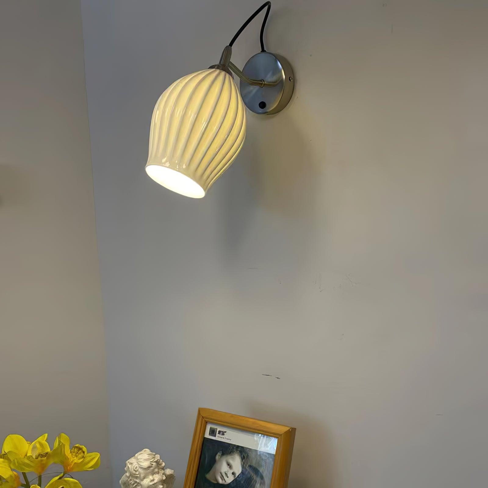 Zotalisra Moderne Minimaliste Côtes Céramique Applique Lumière