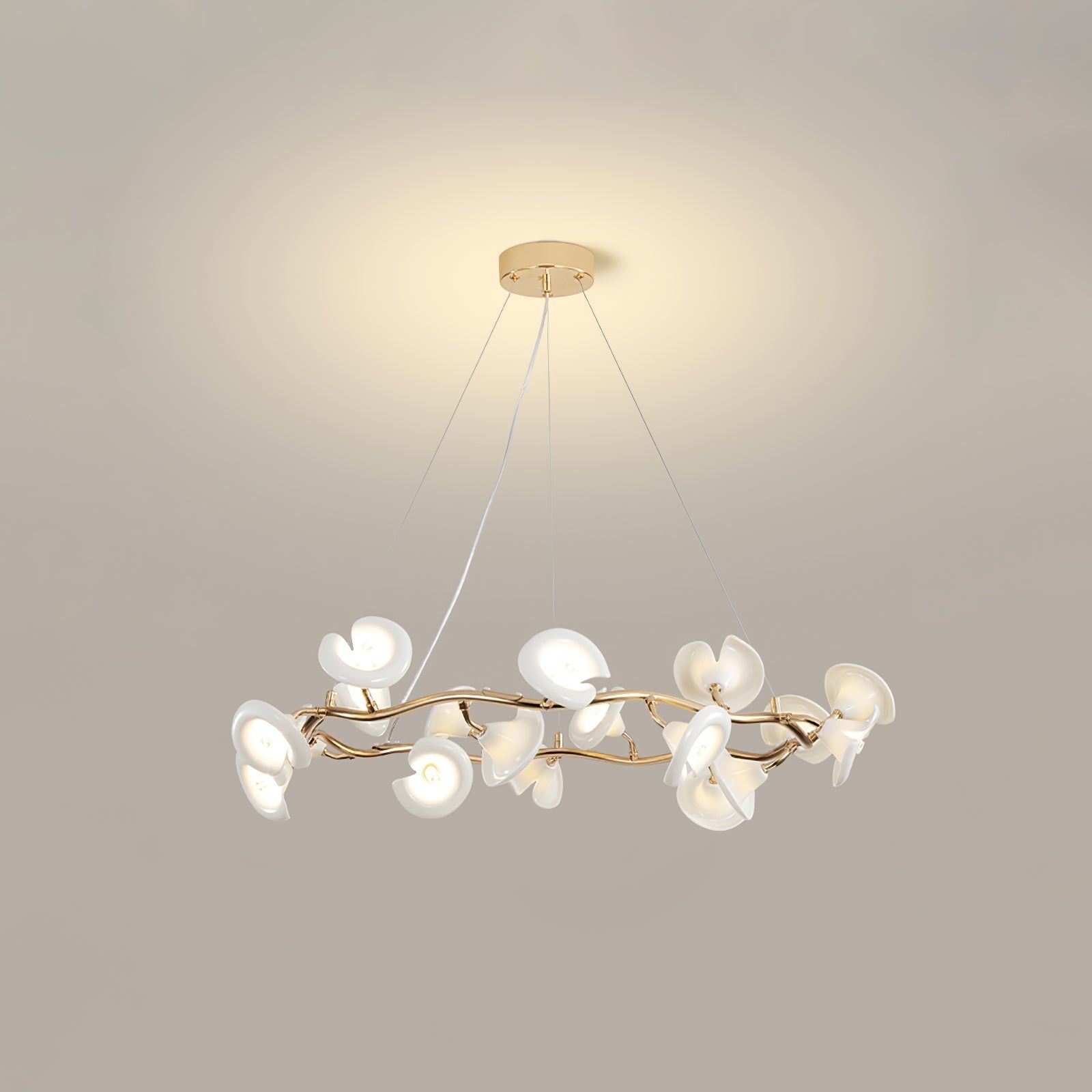 Aurora Lustre Élégant Branche en Fleur