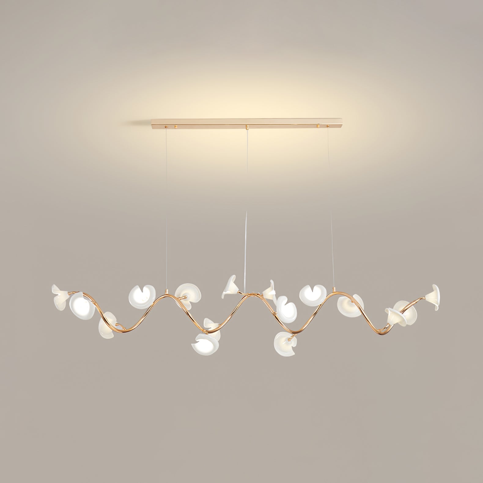 Aurora Lustre Élégant Branche en Fleur