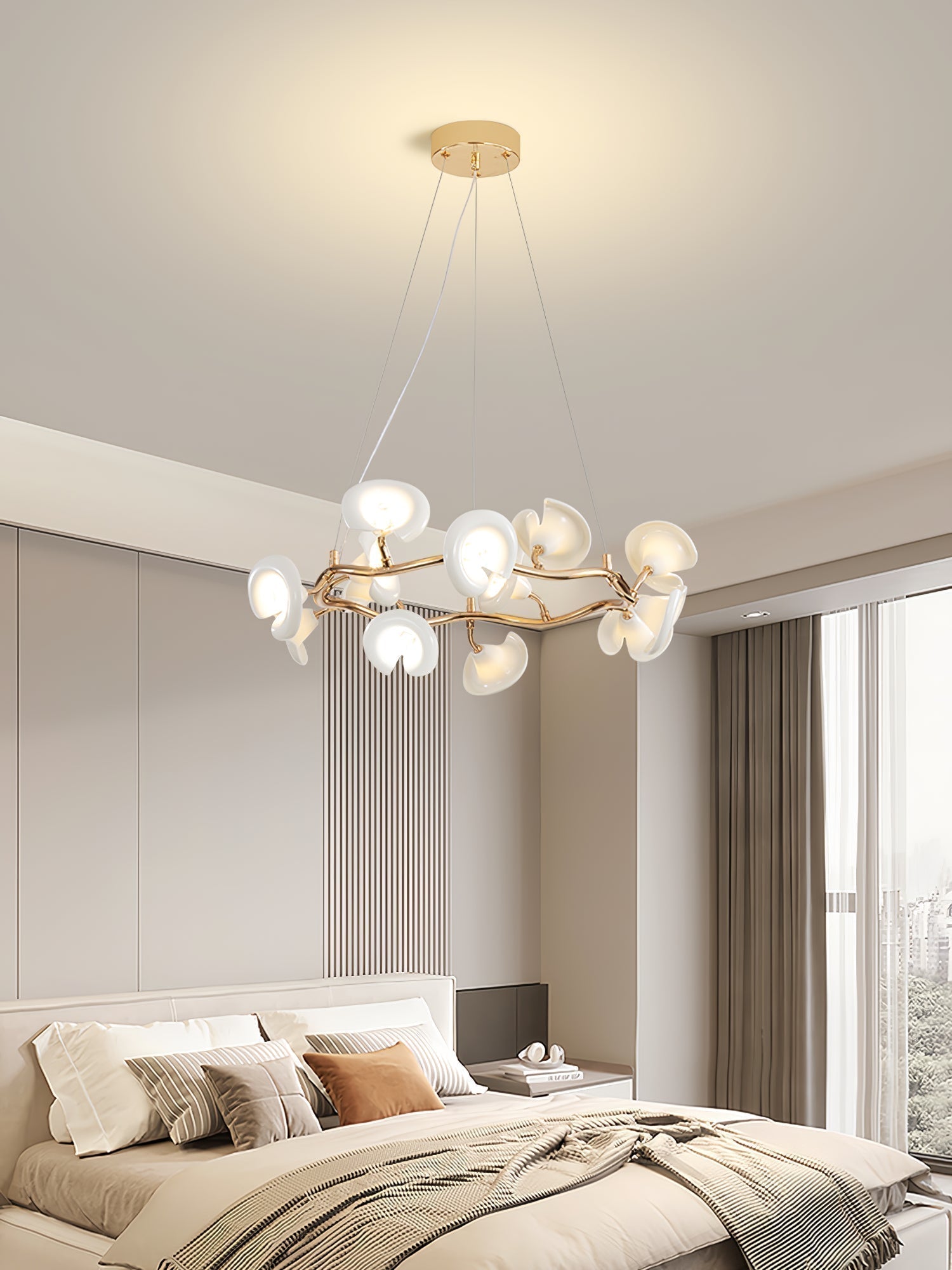 Aurora Lustre Élégant Branche en Fleur