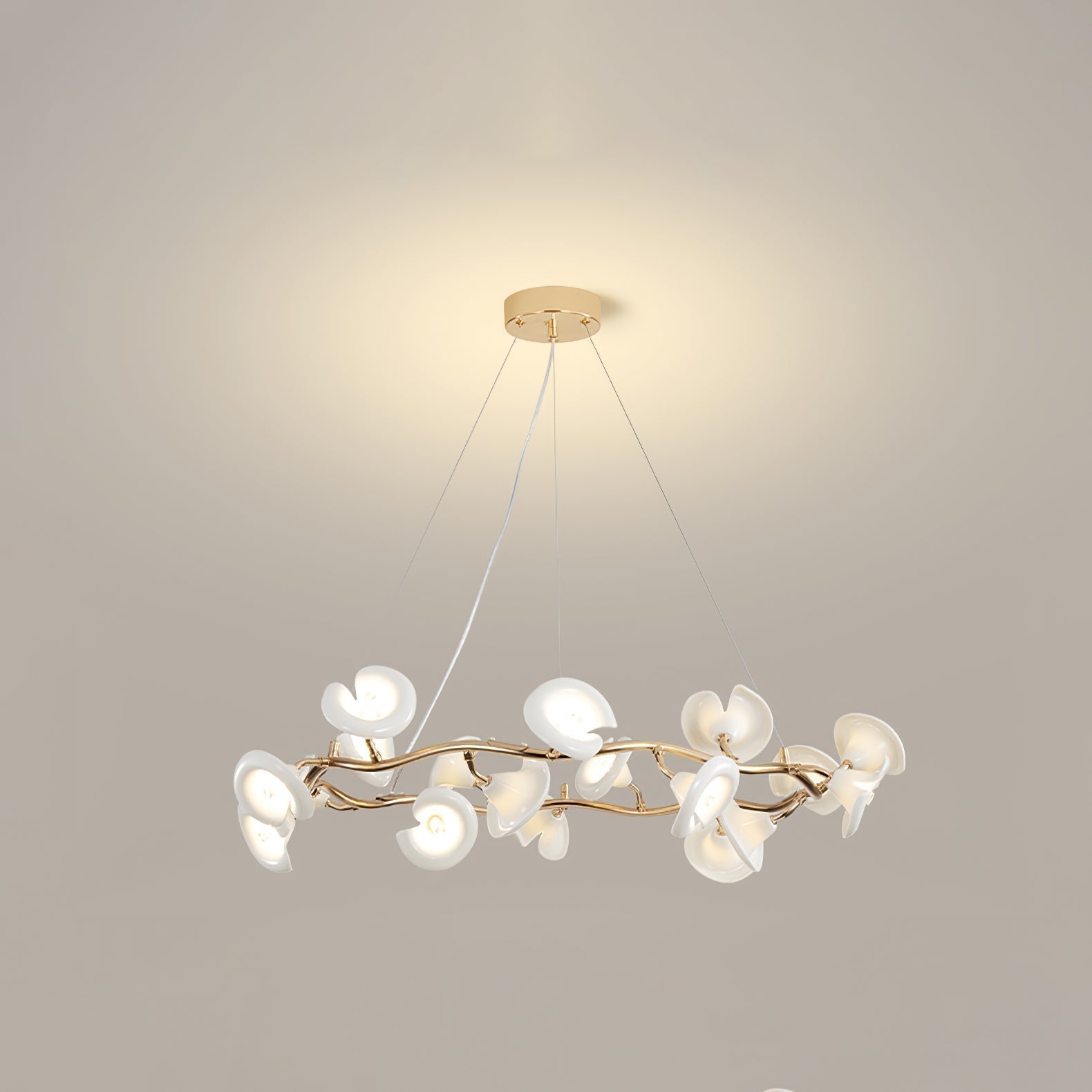 Aurora Lustre Élégant Branche en Fleur