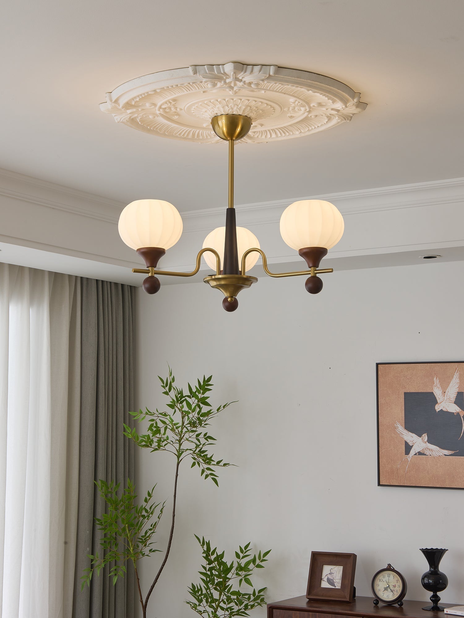 Anorionis Lustre Traditionnel Haut de Gamme en Bois