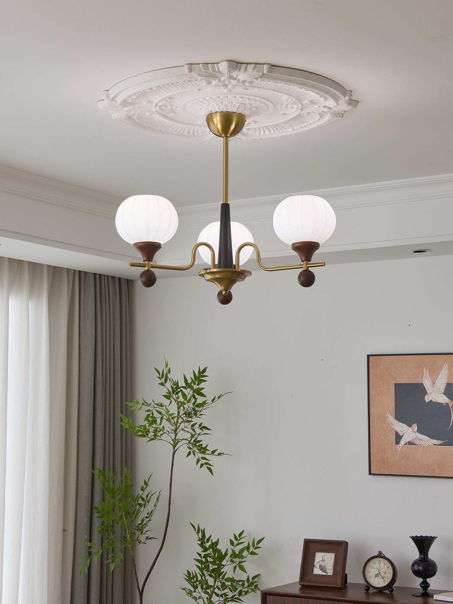Anorionis Lustre Traditionnel Haut de Gamme en Bois