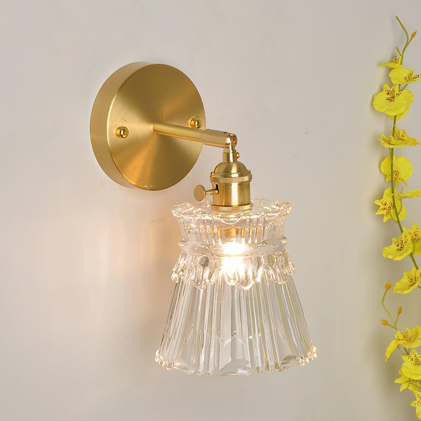 Lustra Lampe Murale Cristal Évasé Classique