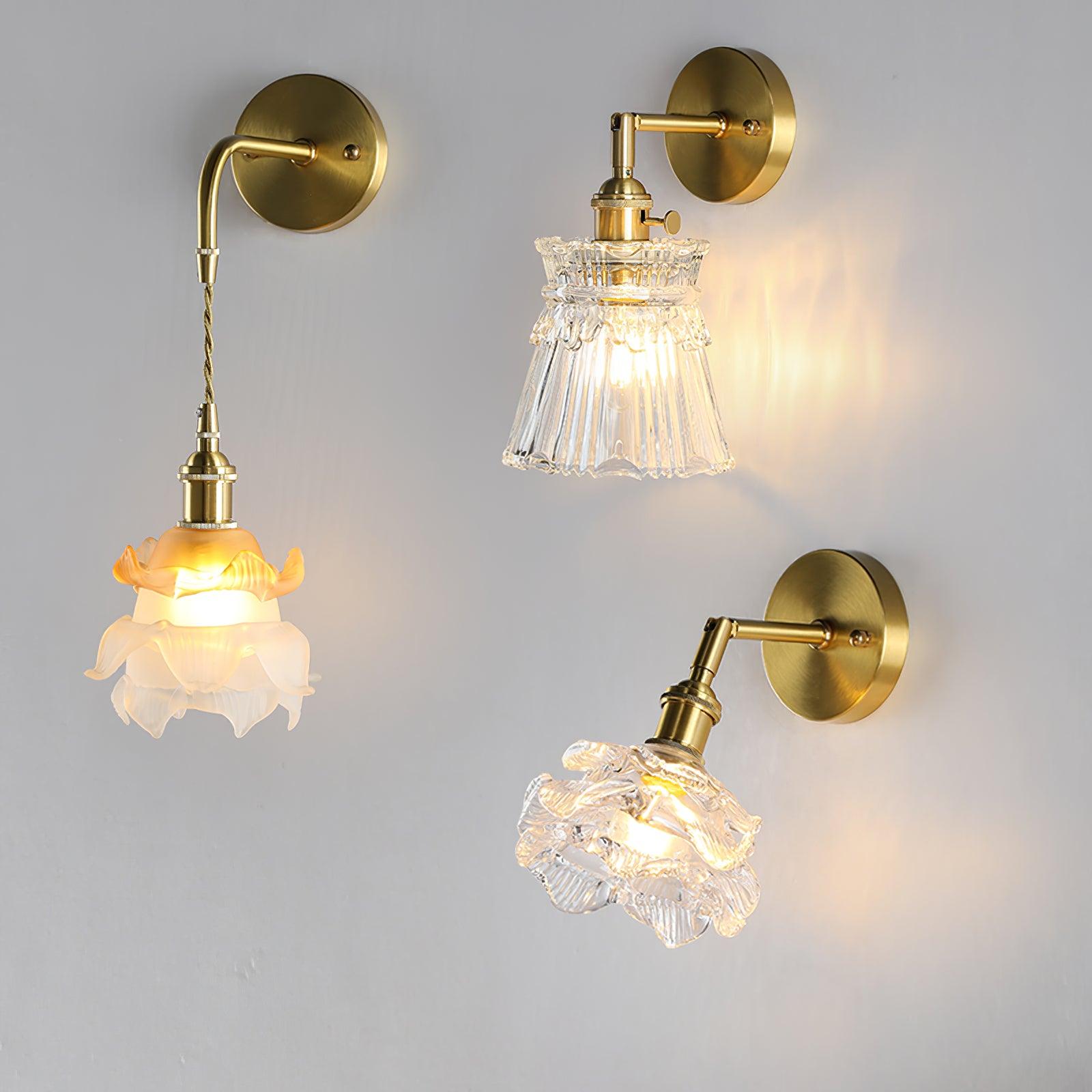 Lustra Lampe Murale Cristal Évasé Classique