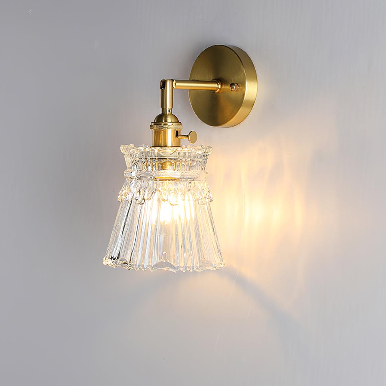 Lustra Lampe Murale Cristal Évasé Classique