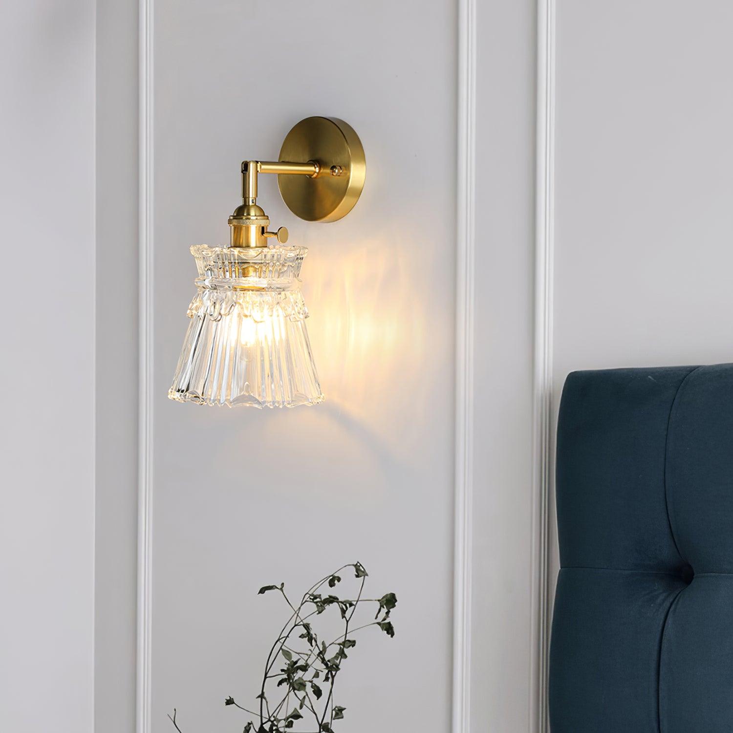 Lustra Lampe Murale Cristal Évasé Classique