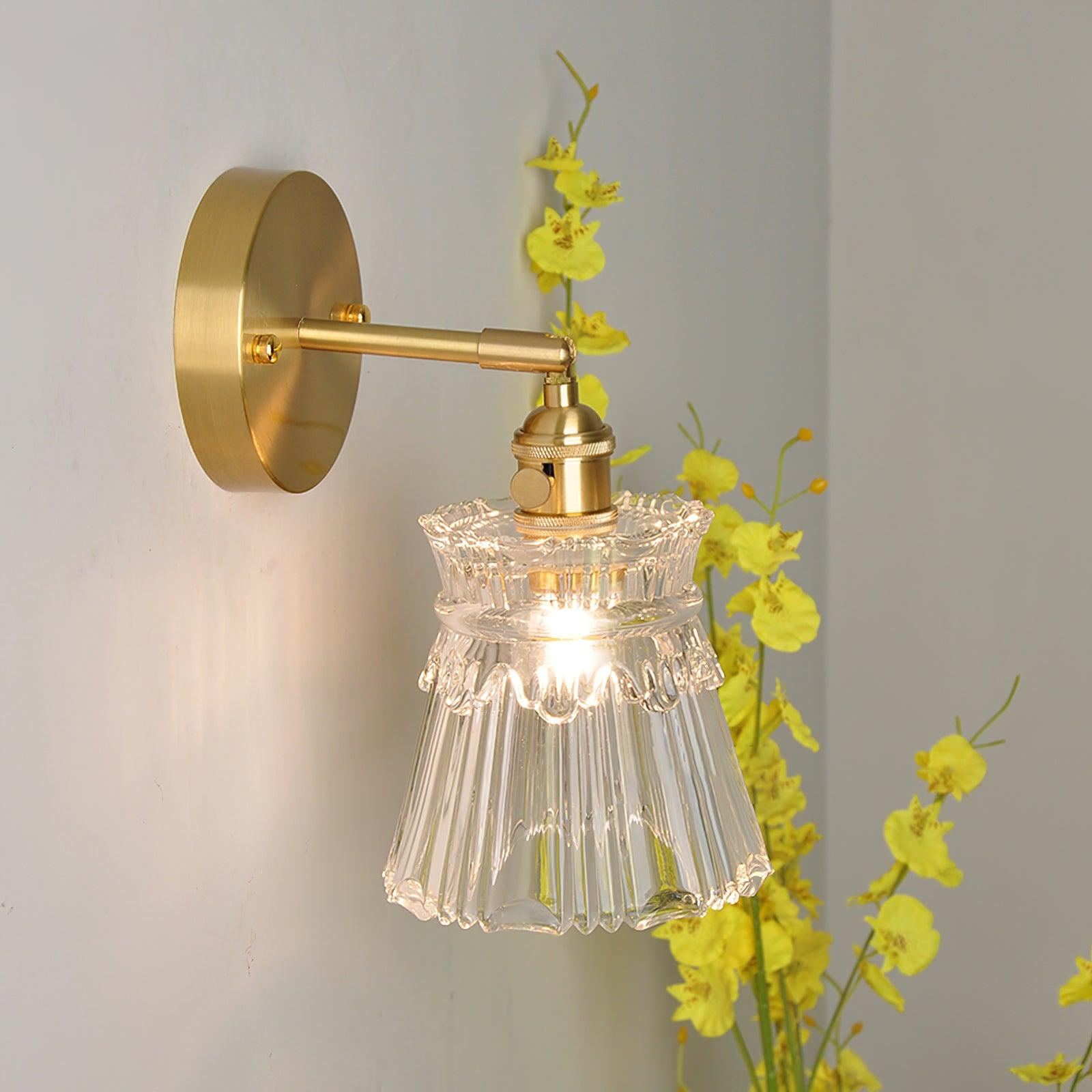 Lustra Lampe Murale Cristal Évasé Classique
