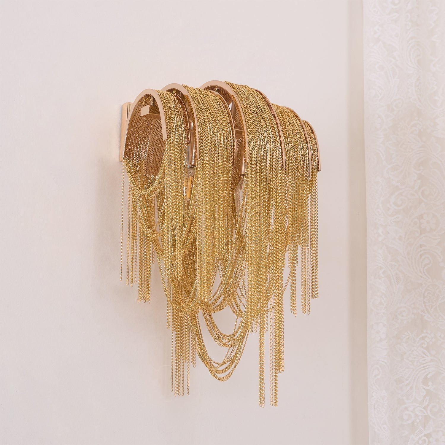 Chains Applique Murale Postmoderne de Luxe avec Franges