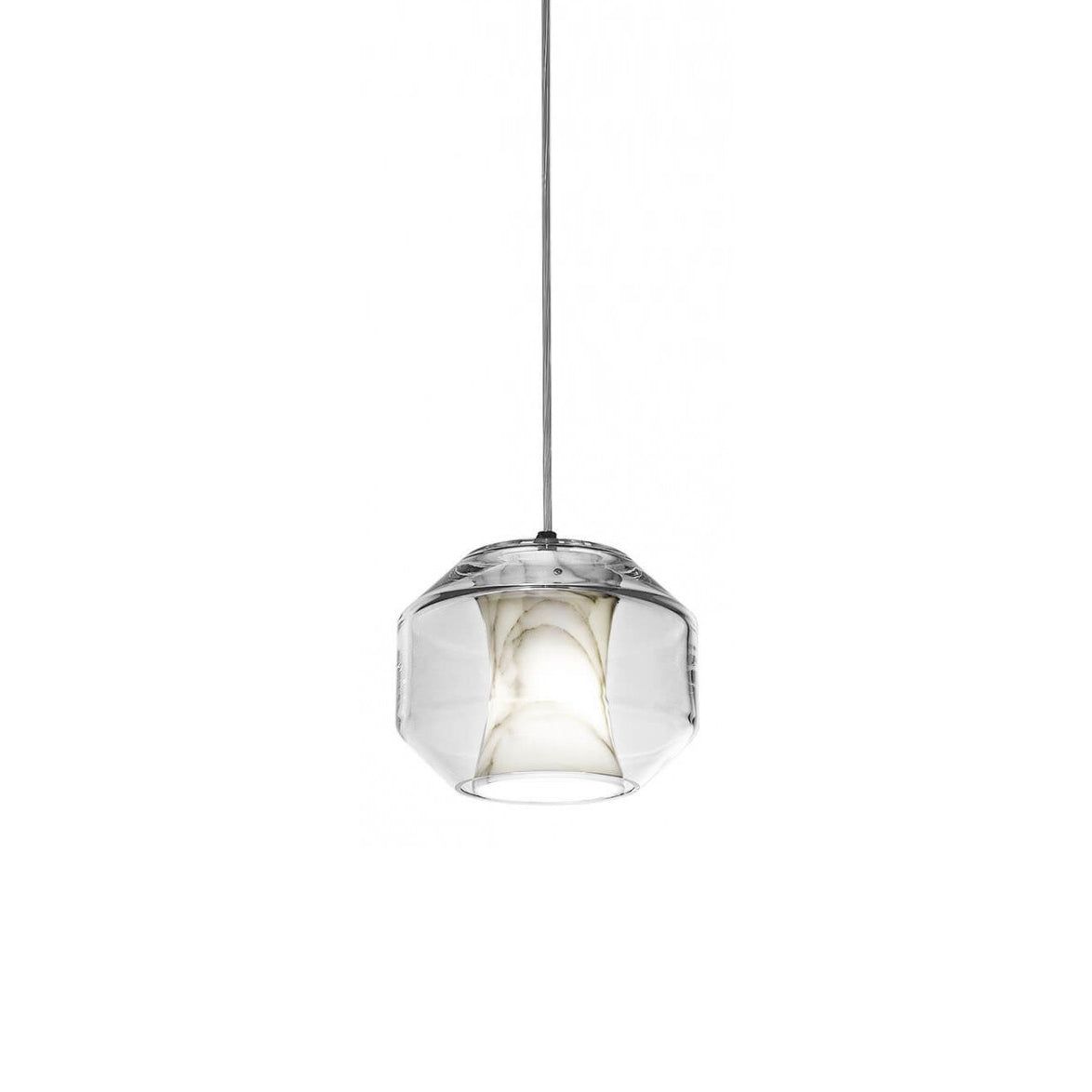 Allirila Lampe à Suspension Moderne Et Minimaliste En Verre Albâtre