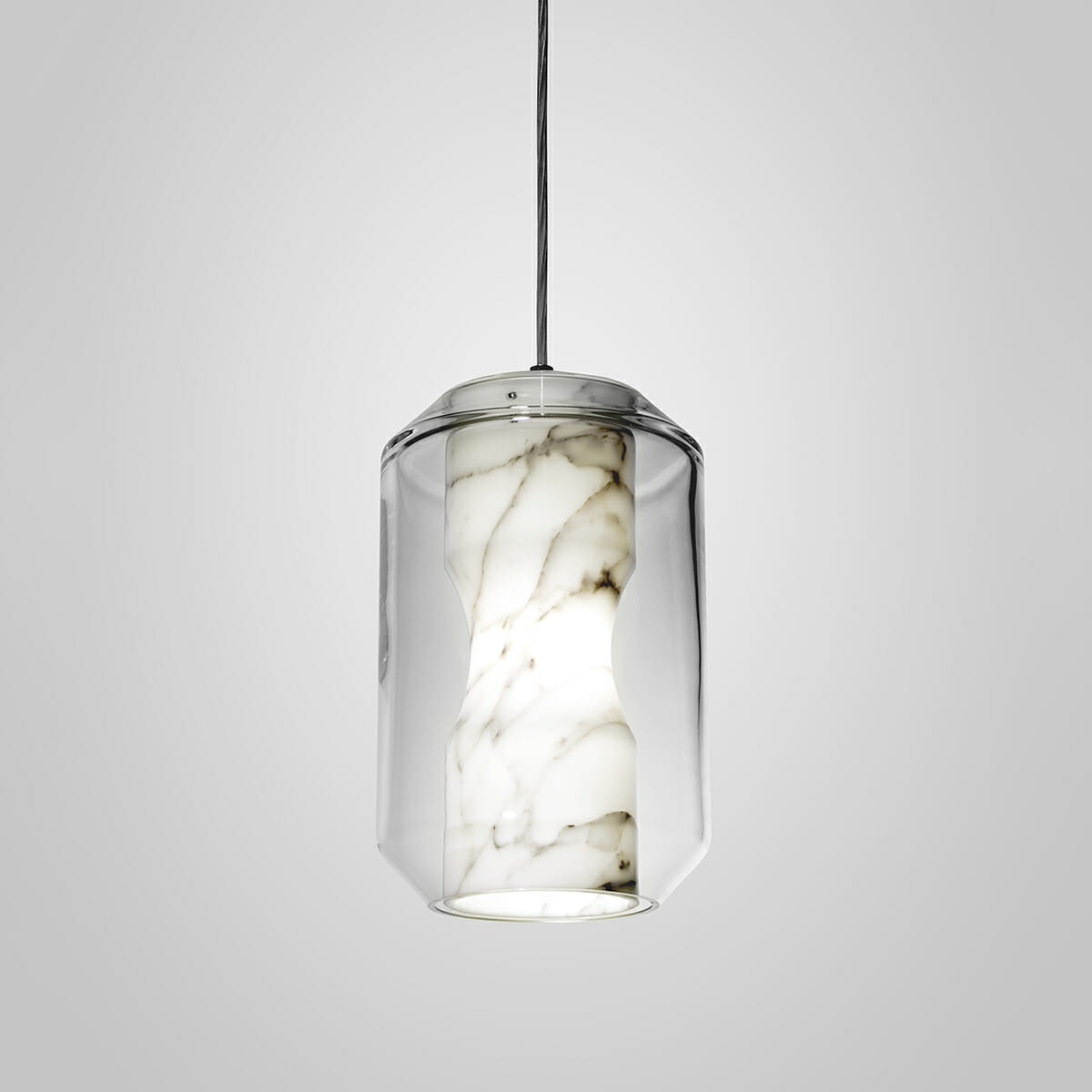 Allirila Lampe à Suspension Moderne Et Minimaliste En Verre Albâtre