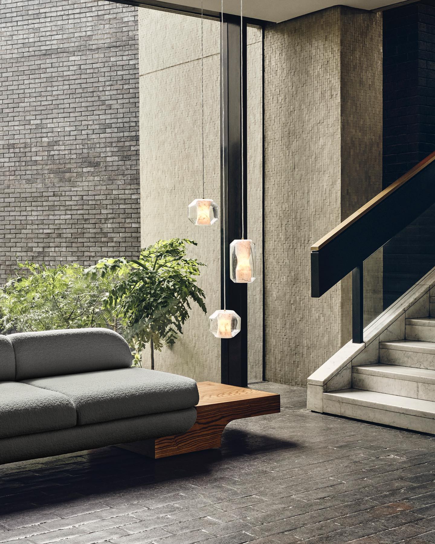 Allirila Lampe à Suspension Moderne Et Minimaliste En Verre Albâtre