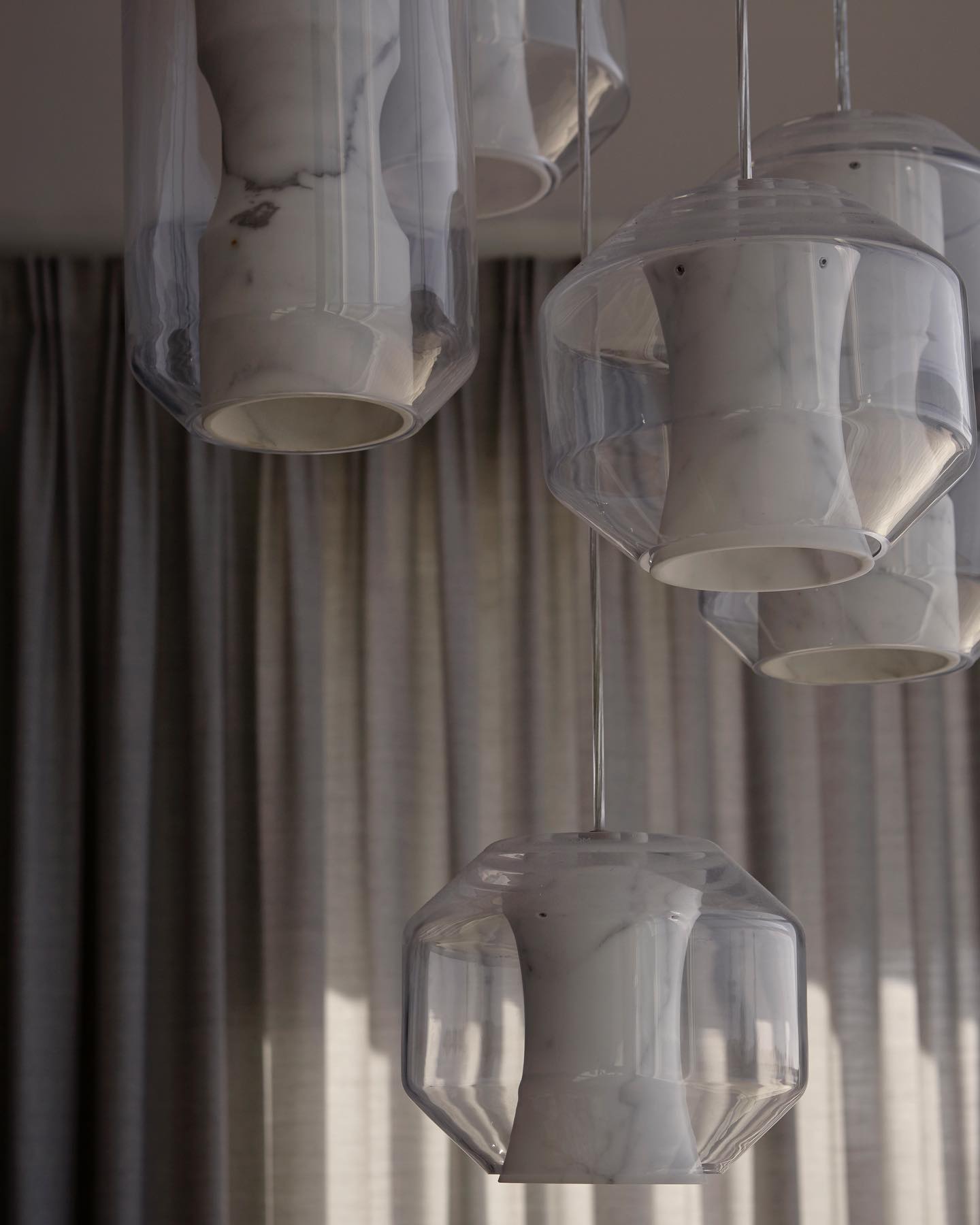 Allirila Lampe à Suspension Moderne Et Minimaliste En Verre Albâtre