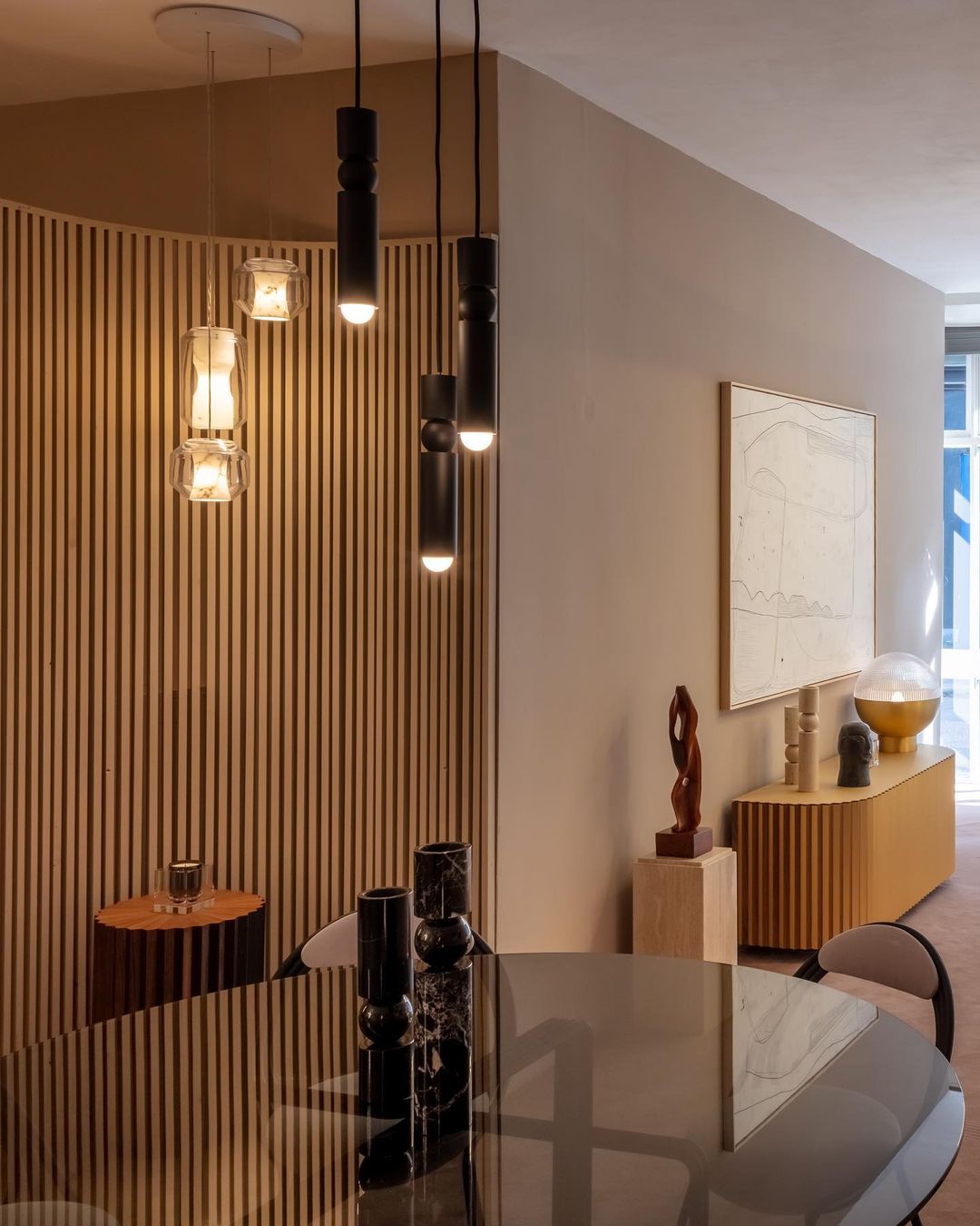Allirila Lampe à Suspension Moderne Et Minimaliste En Verre Albâtre