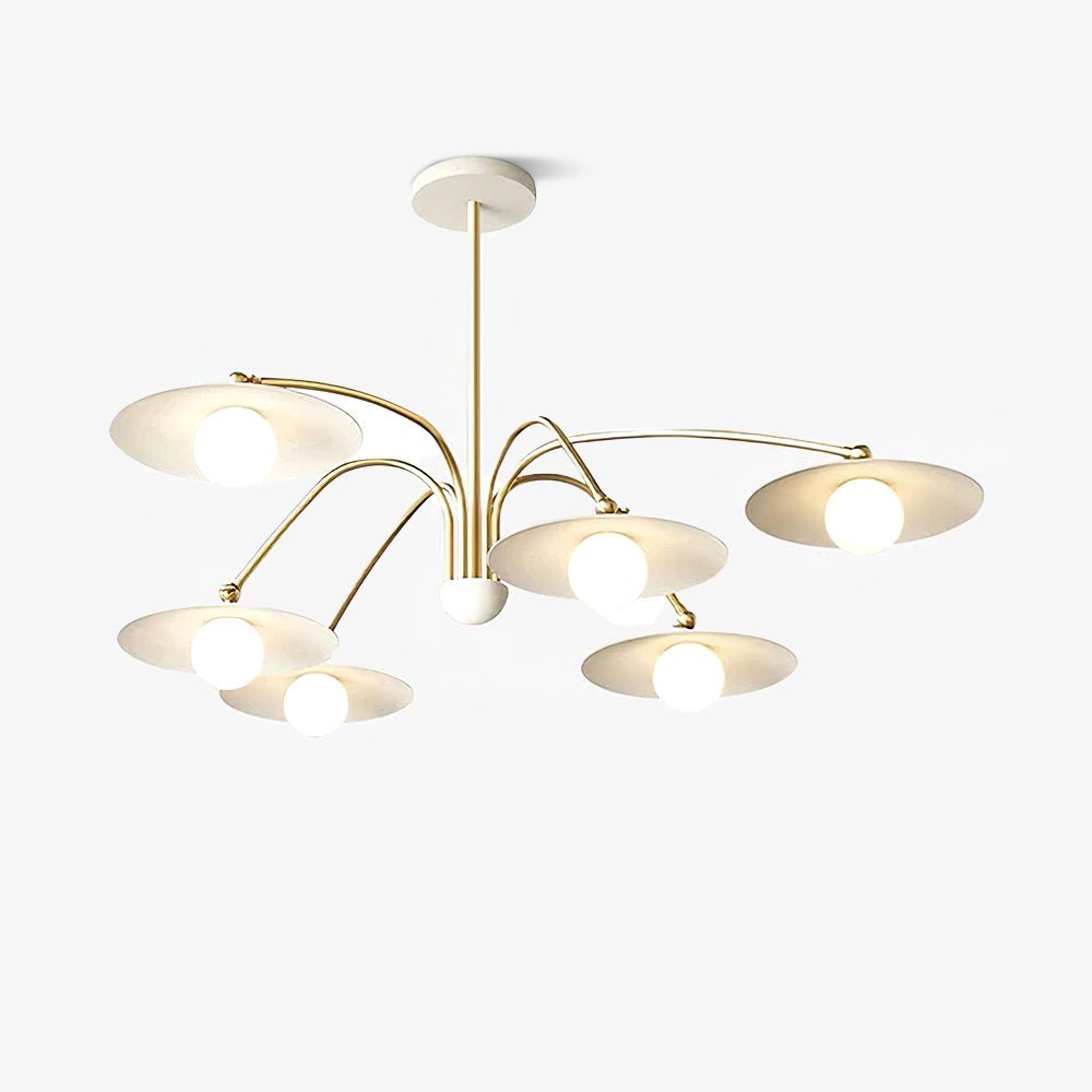 Lustra Lustre avec Champignon Inspiré de l'Art Déco