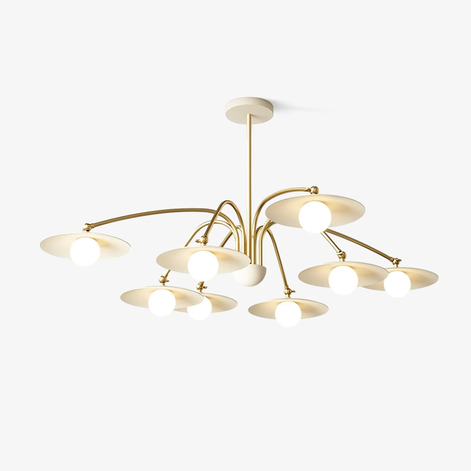 Lustra Lustre avec Champignon Inspiré de l'Art Déco