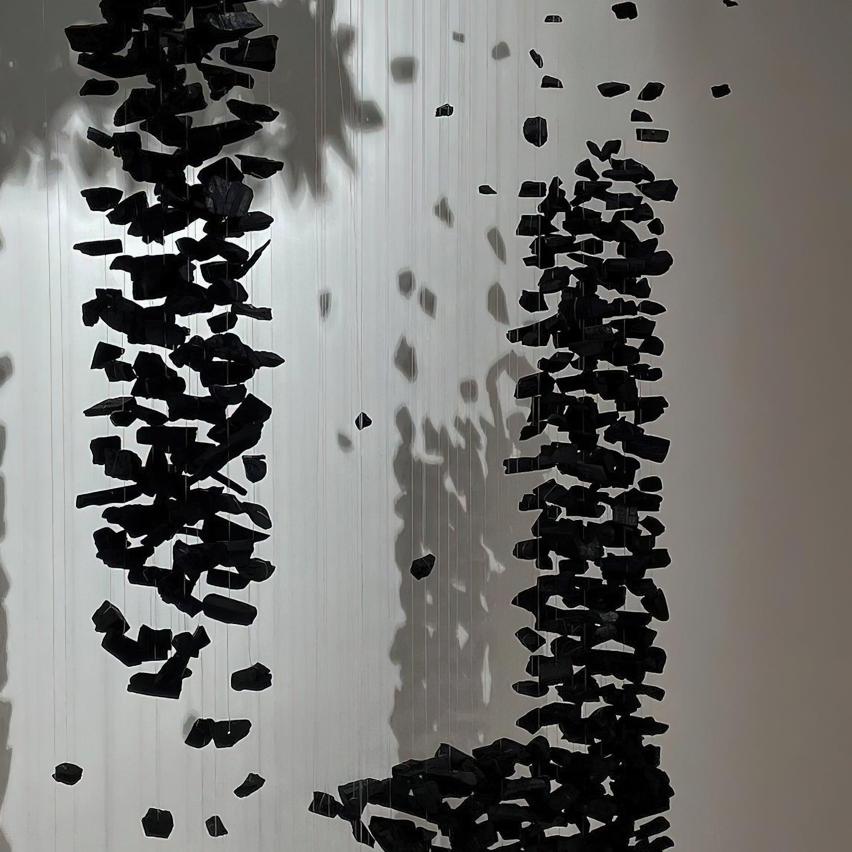 Arsilus Charbon Pierre Cascade Lustres A