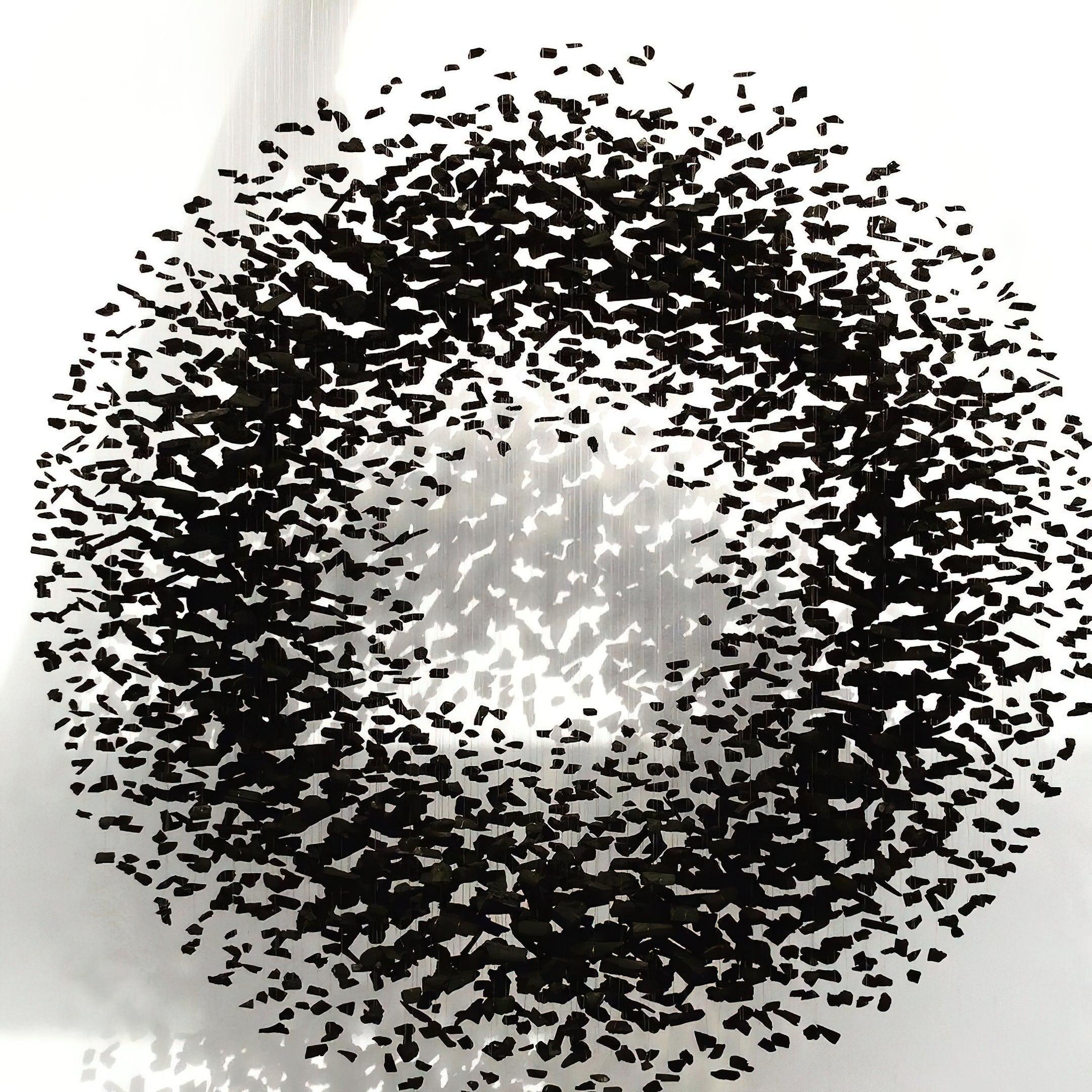 Arsilus Lustre Sculptural en Pierre Charbon