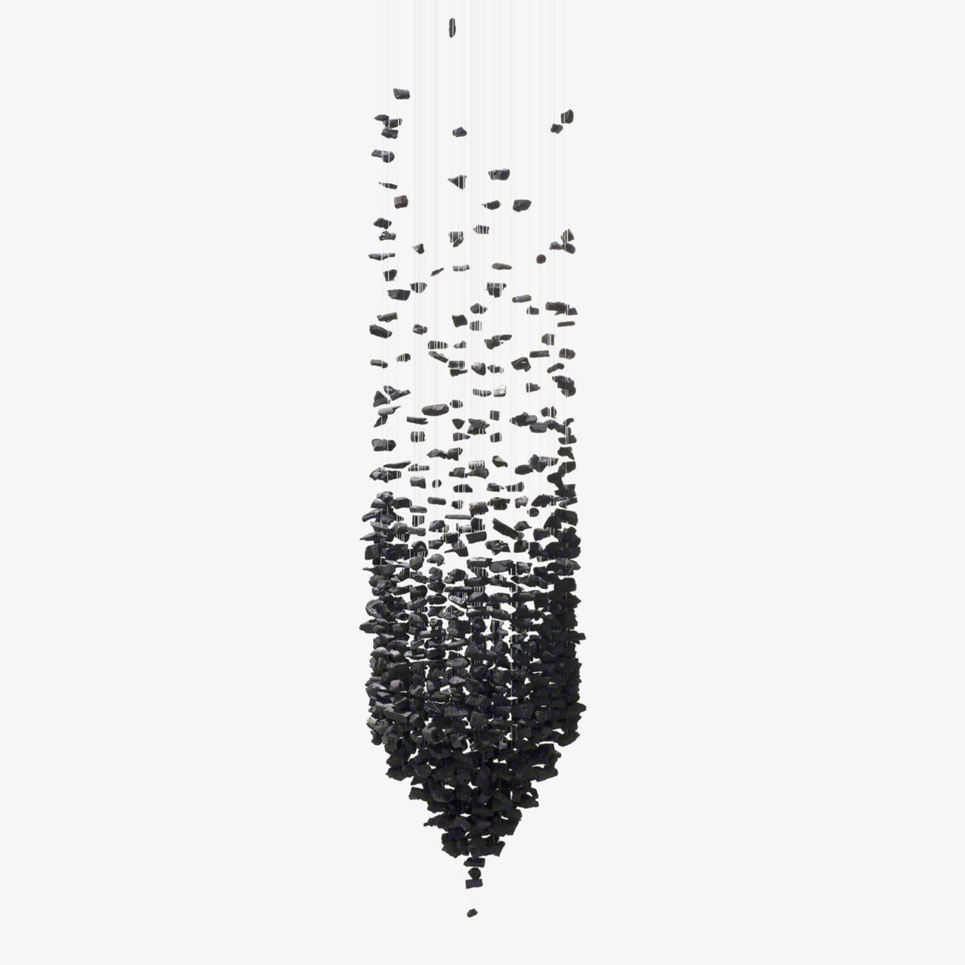 Arsilus Lustre Sculptural en Pierre Charbon