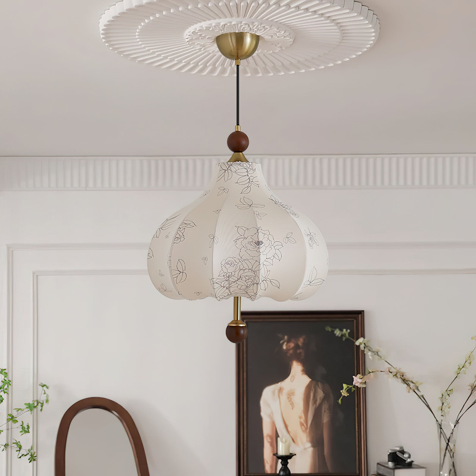 Petal Suspension Vintage en Bois