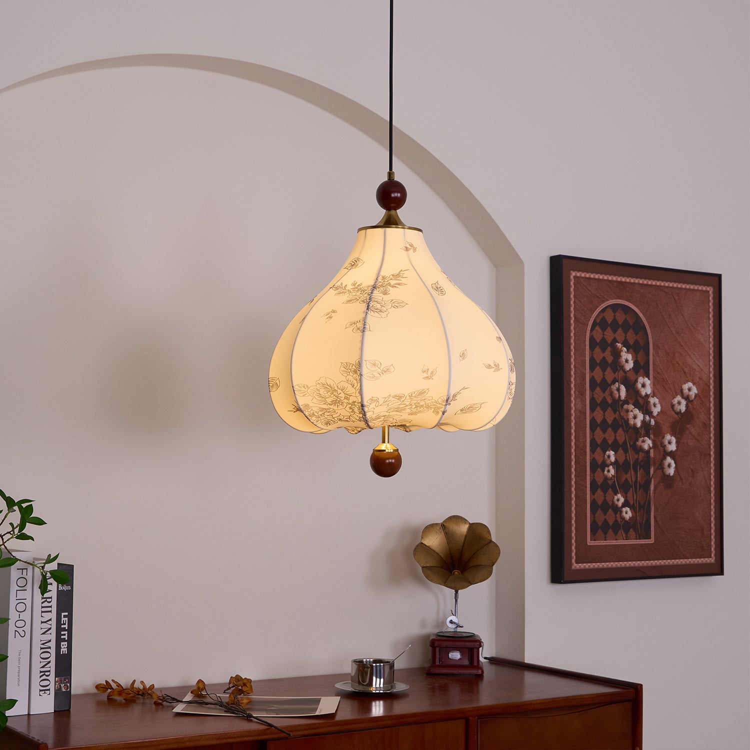 Petal Suspension Vintage en Bois