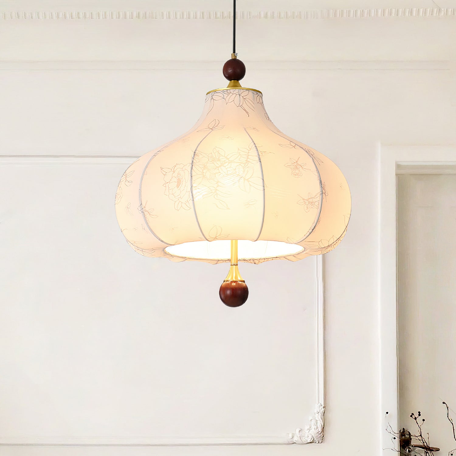 Petal Suspension Vintage en Bois
