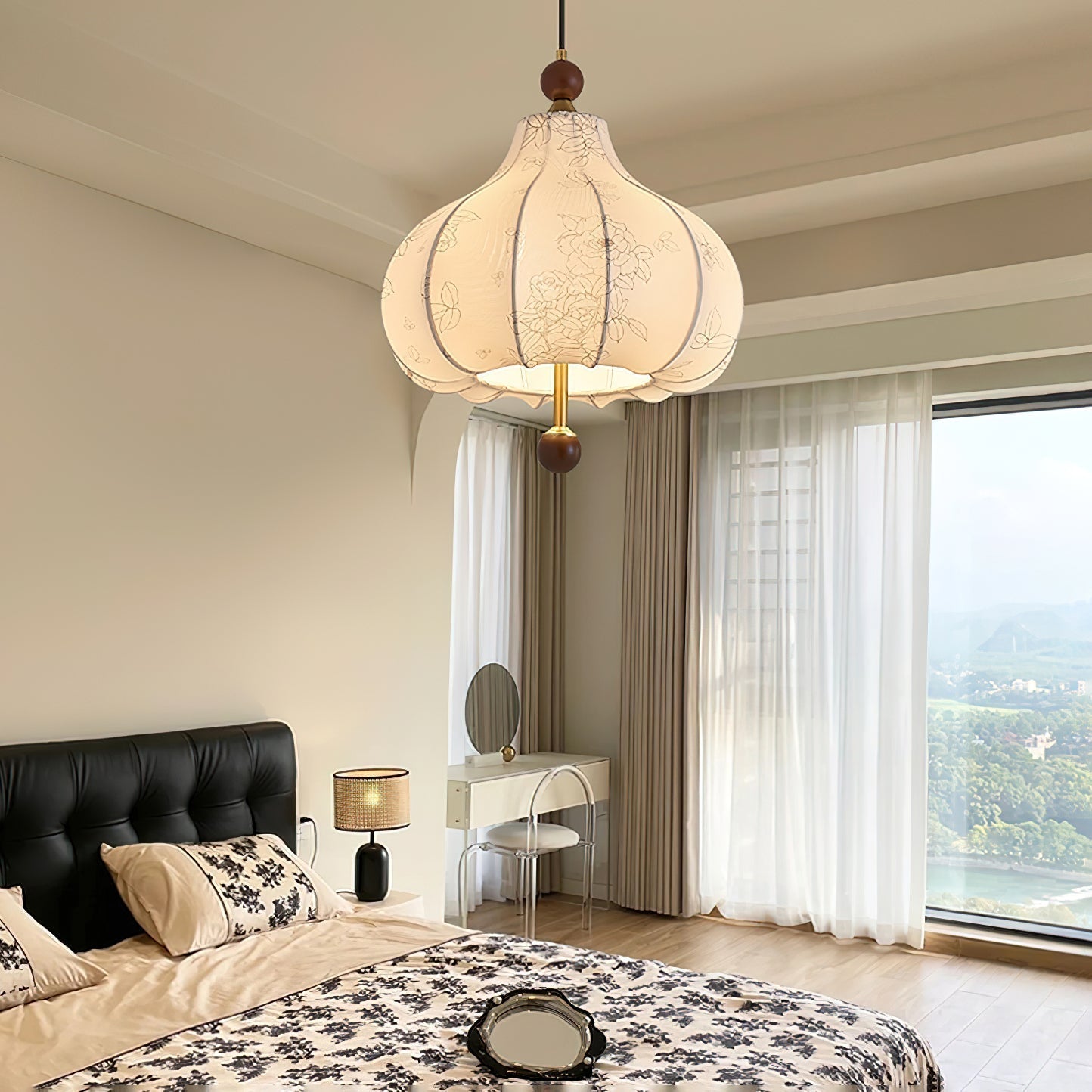 Petal Suspension Vintage en Bois