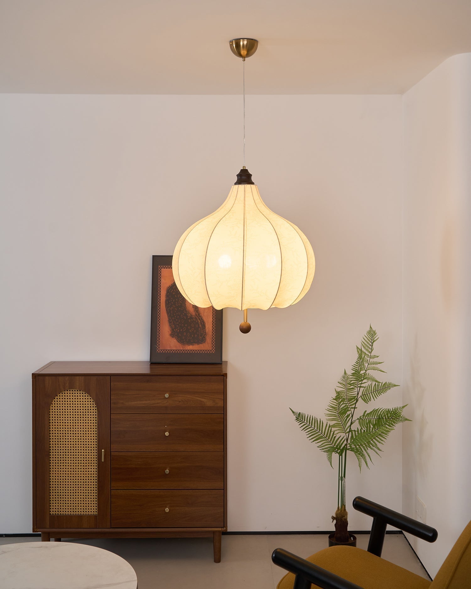 Lanterna Lampe Suspension Tissu