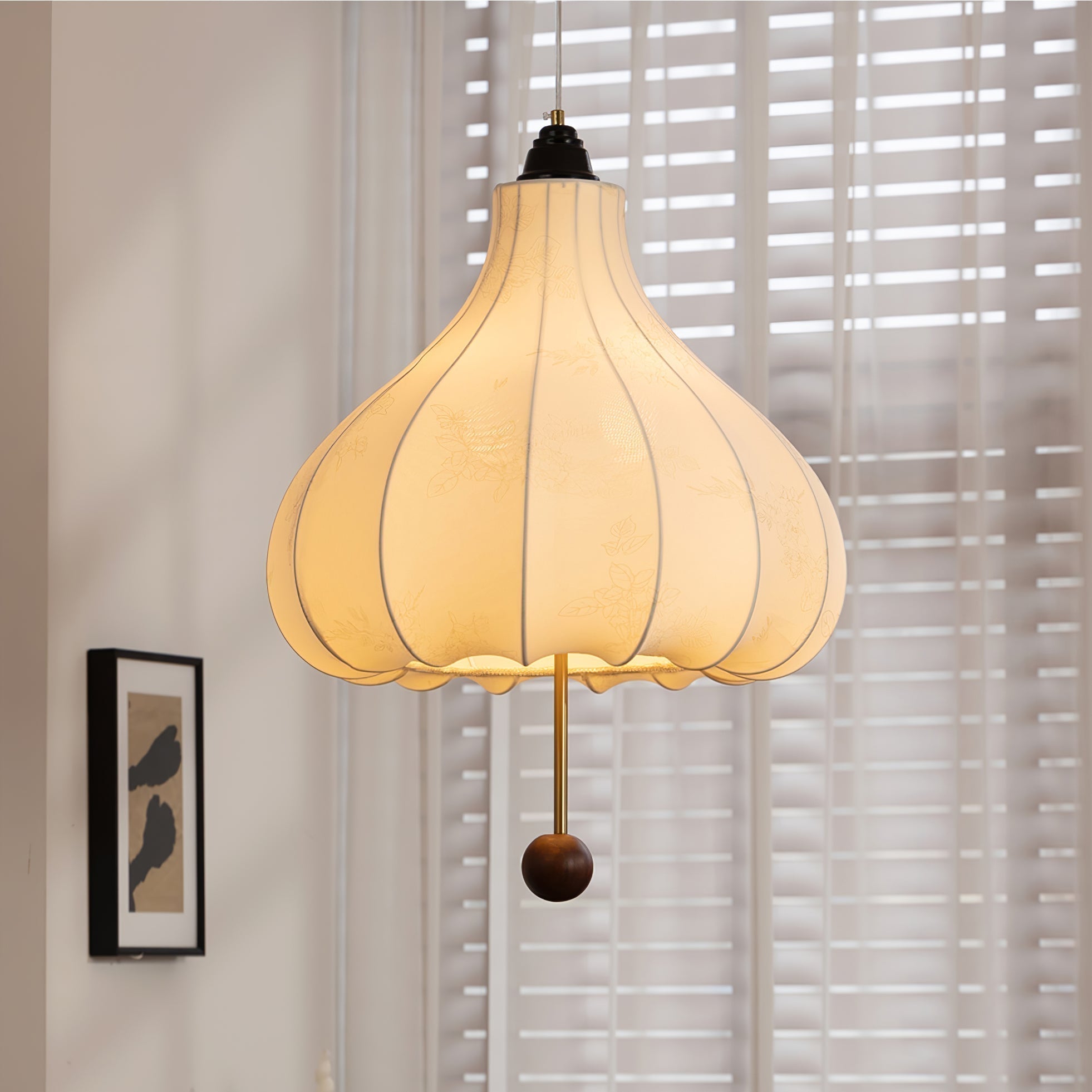 Orbitio Suspension Tissu Bois