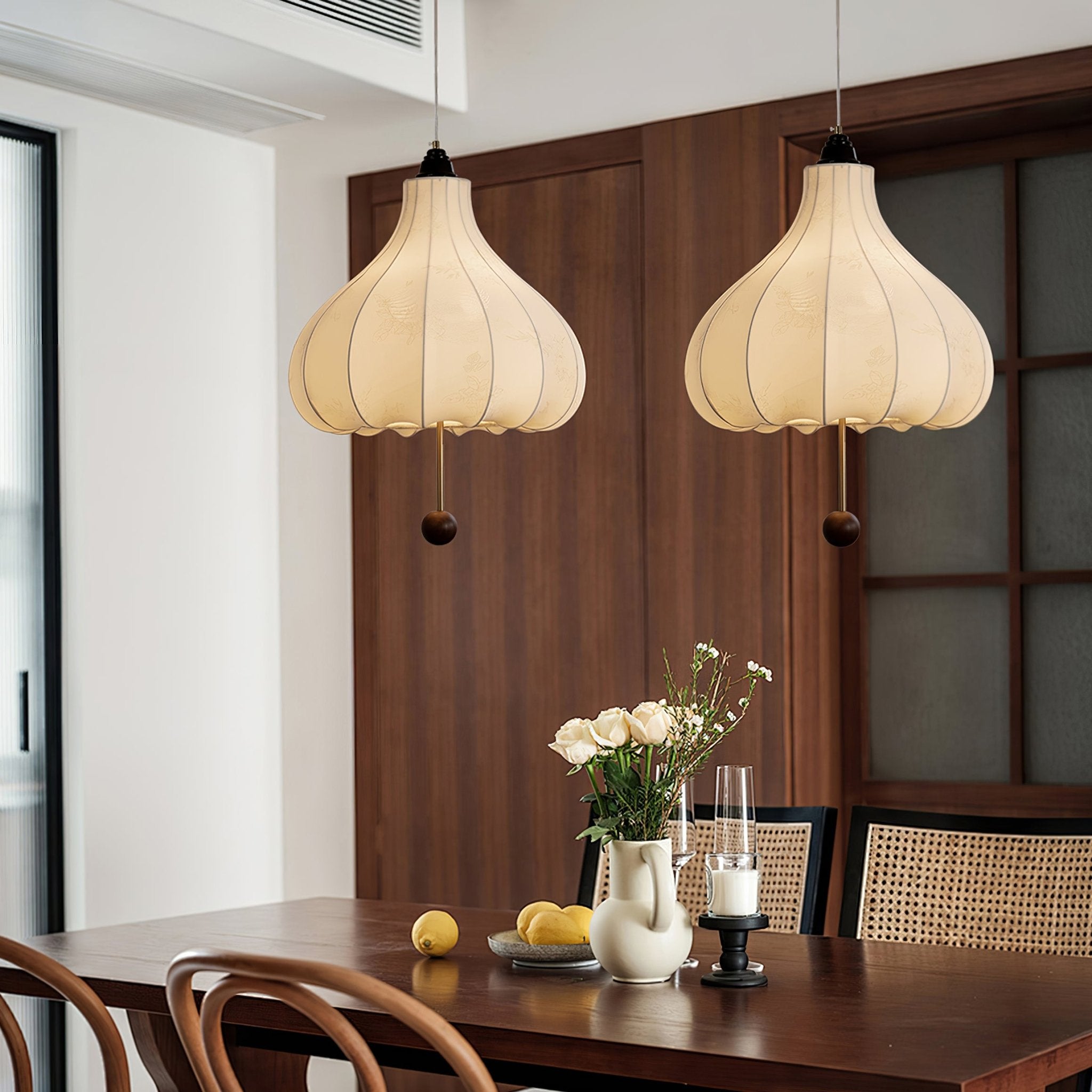 Orbitio Suspension Tissu Bois
