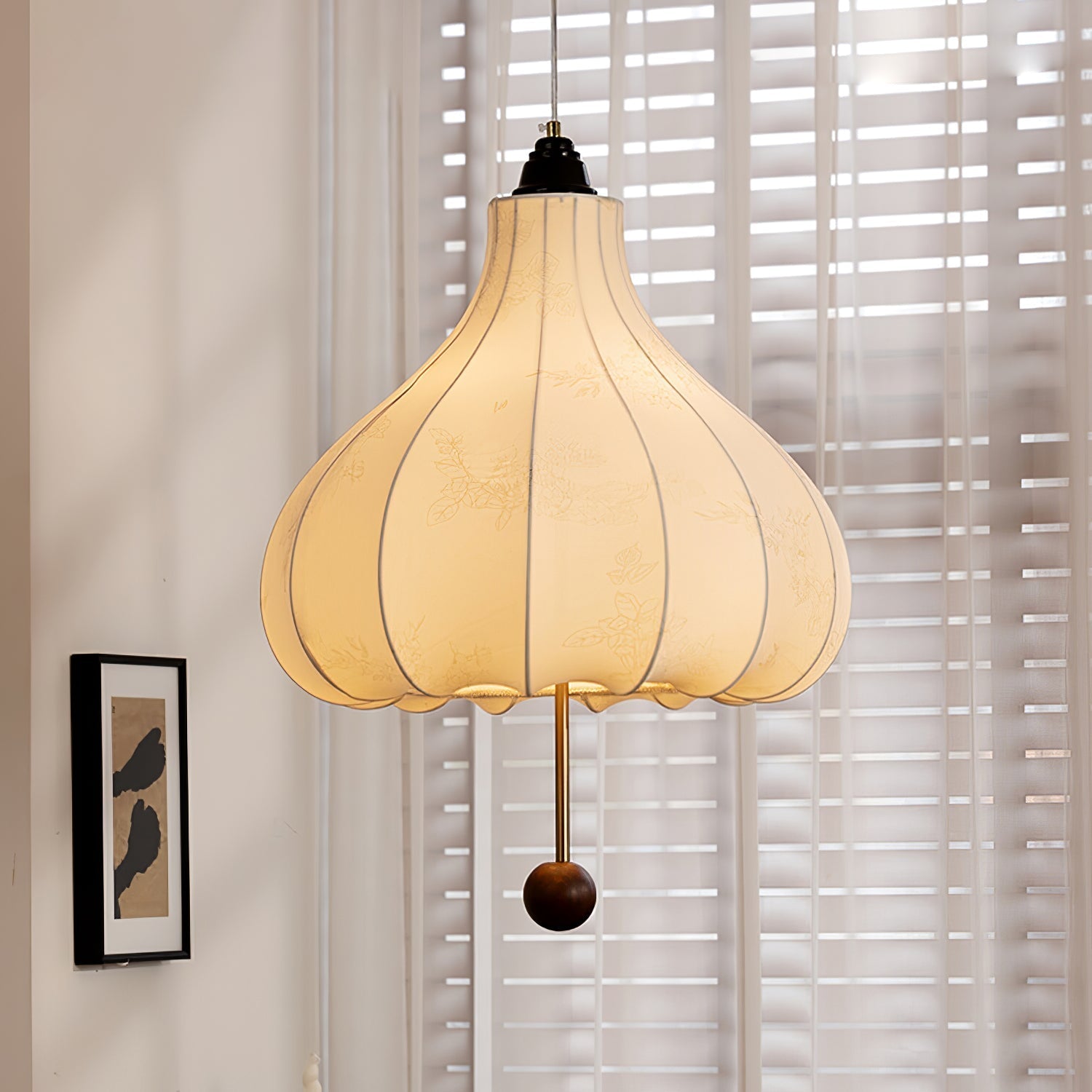 Orbitio Suspension Tissu Bois