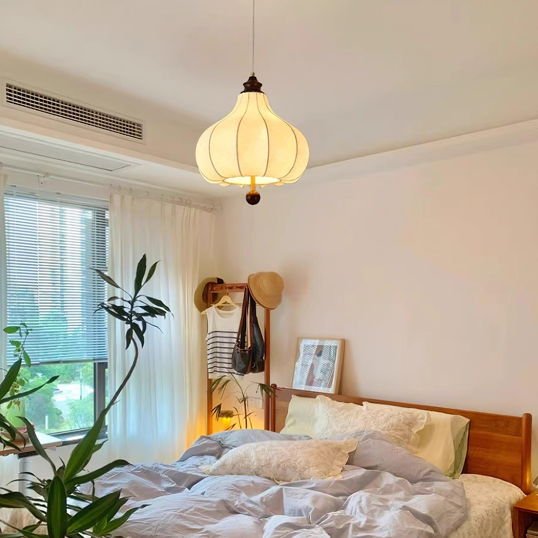 Lanterna Lampe Suspension Tissu