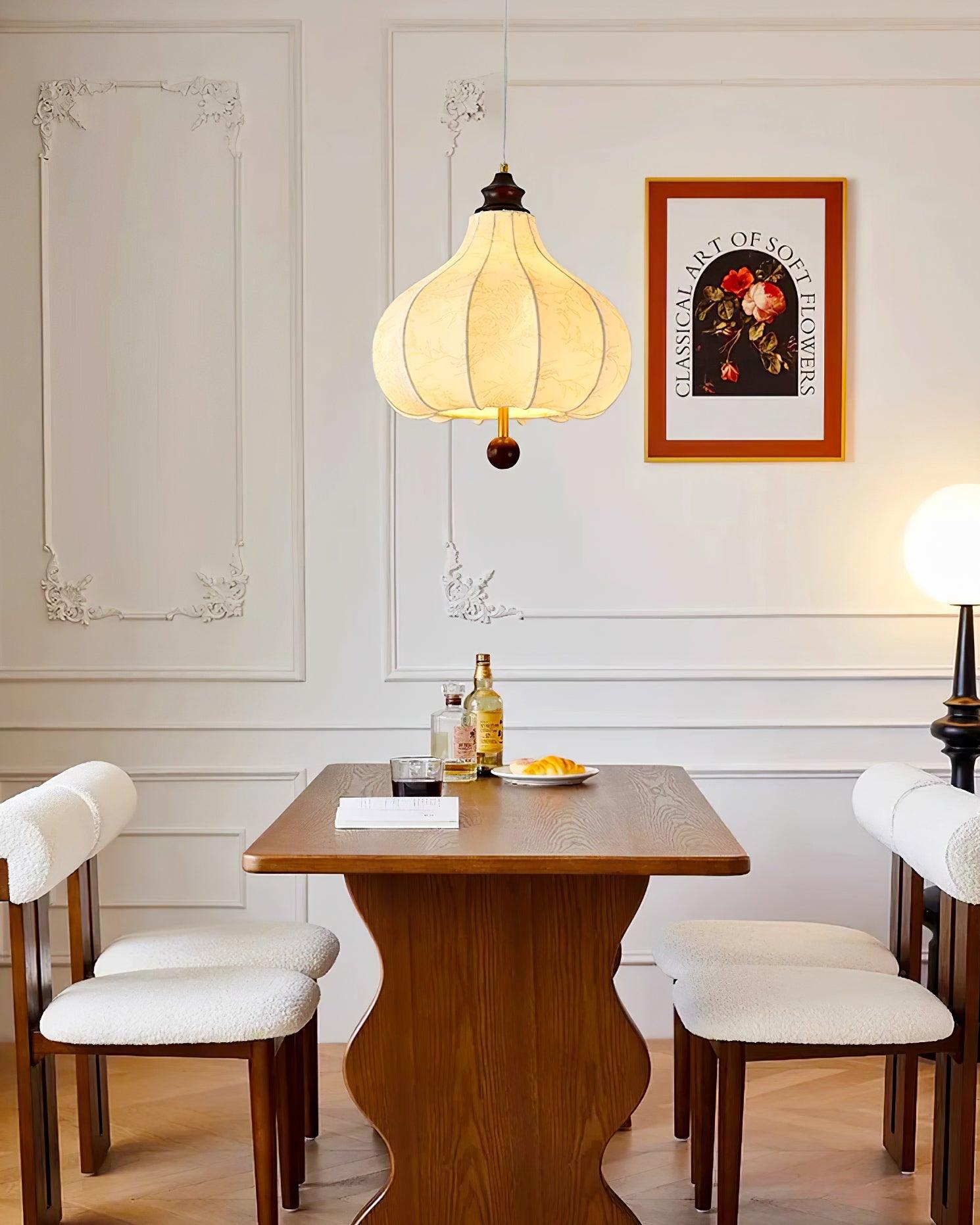 Lanterna Lampe Suspension Tissu