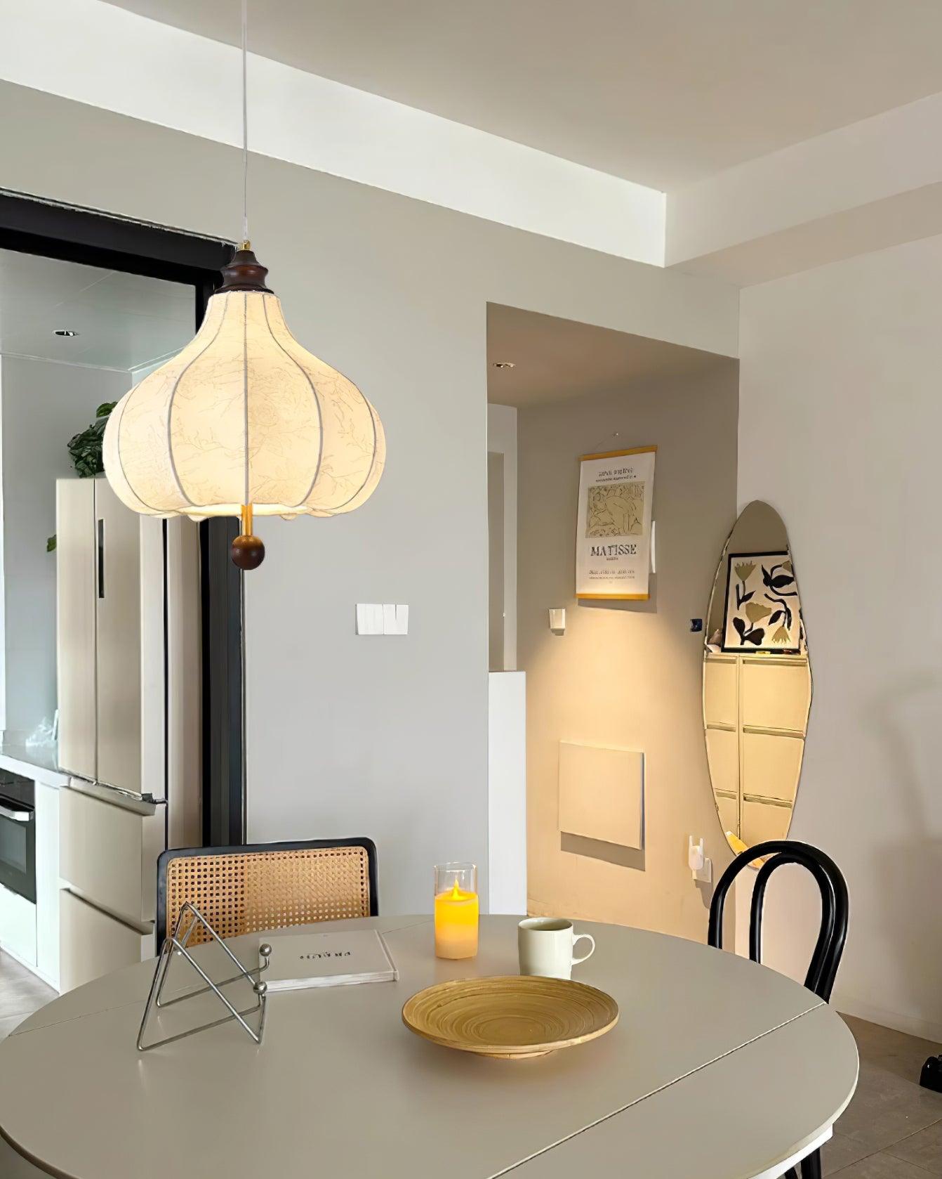 Lanterna Lampe Suspension Tissu