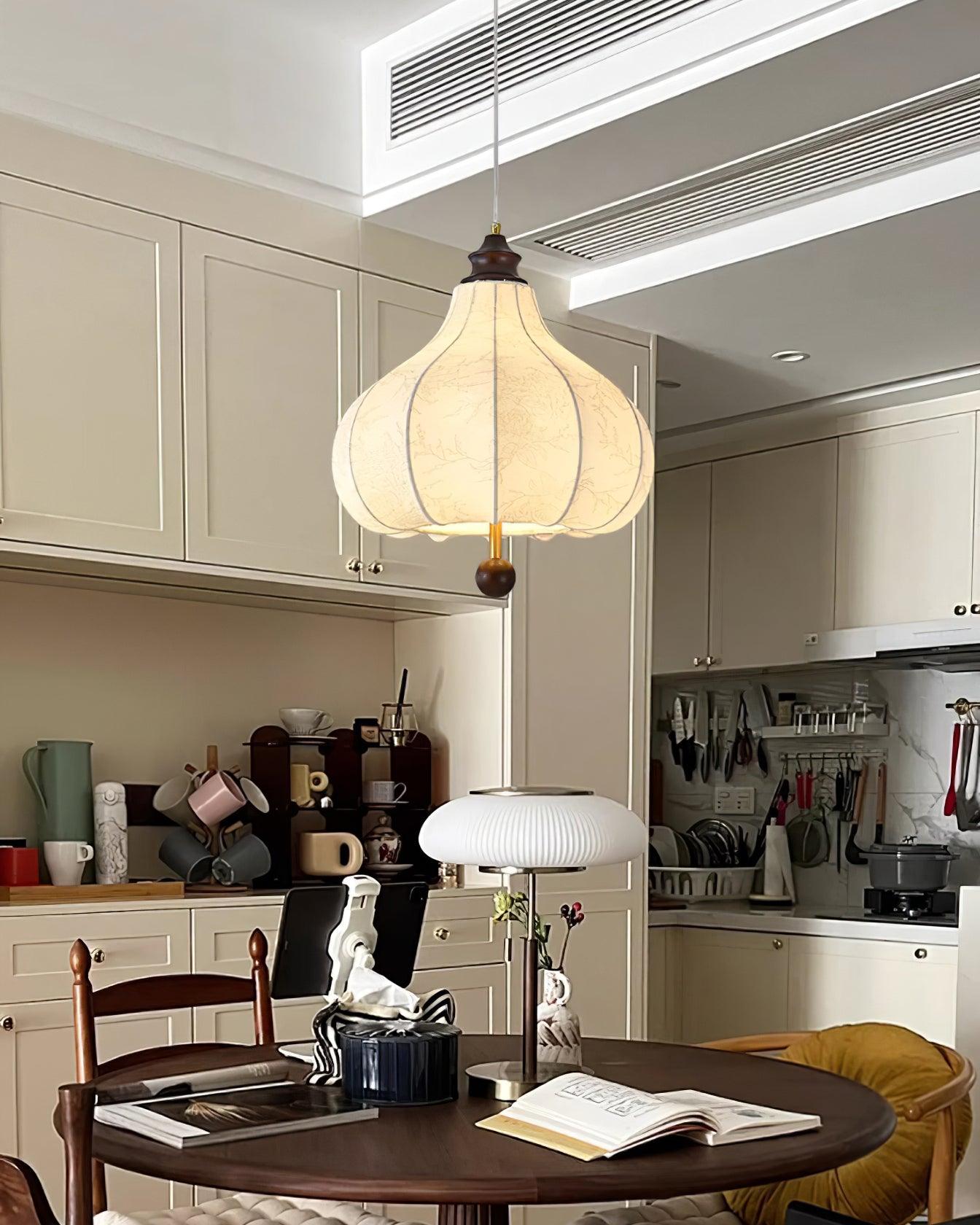 Lanterna Lampe Suspension Tissu