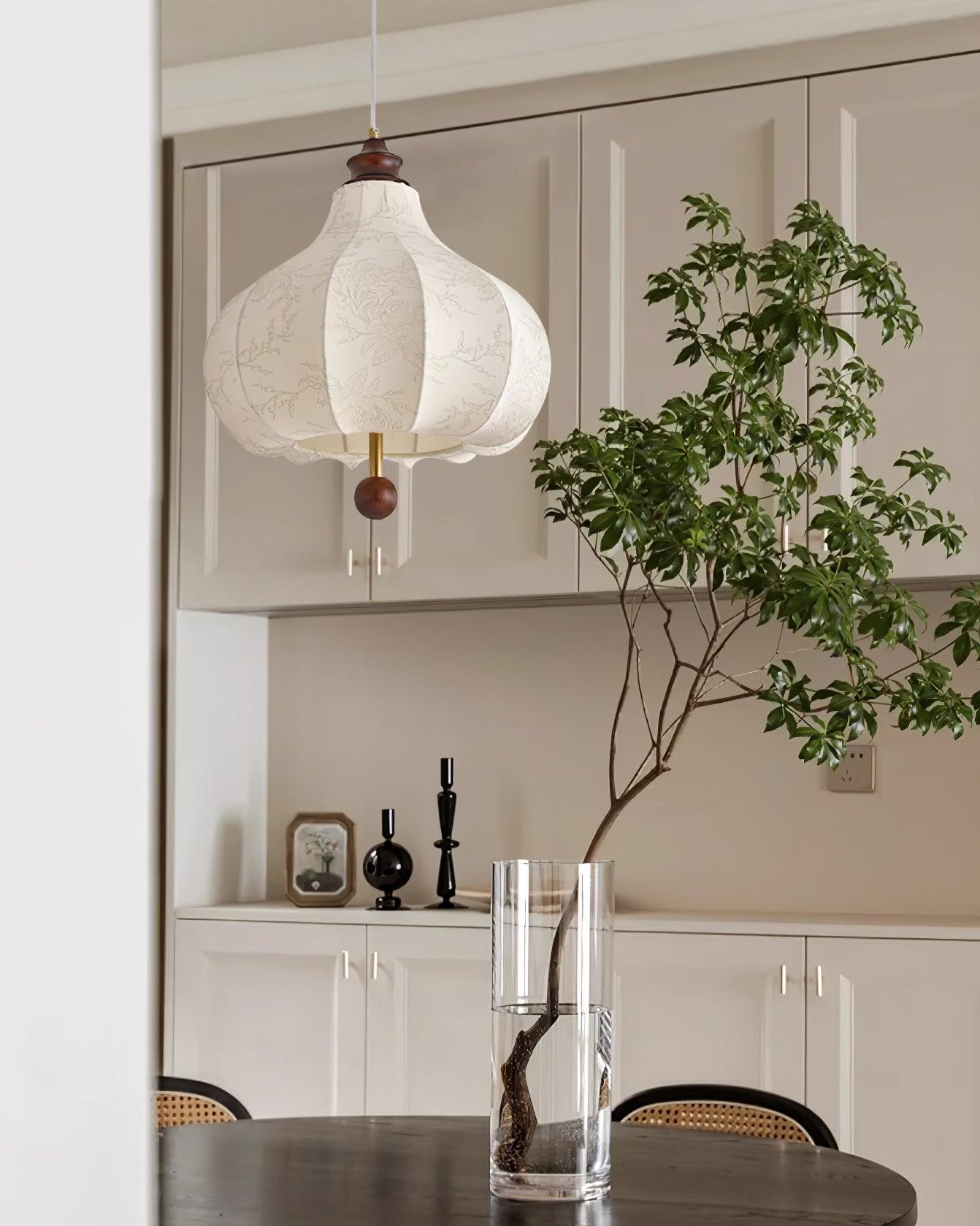 Lanterna Lampe Suspension Tissu