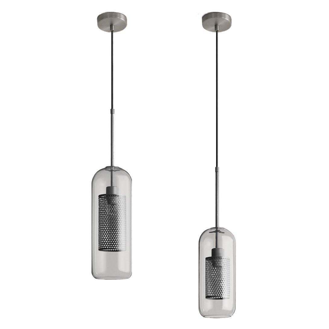 Lustra Suspension en Verre Chiswick pour Salon