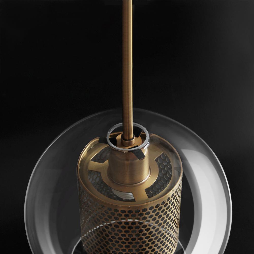 Lustra Suspension en Verre Chiswick pour Salon