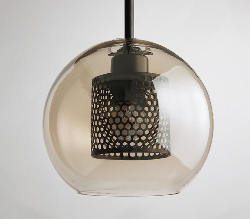 Lustra Suspension en Verre Chiswick pour Salon