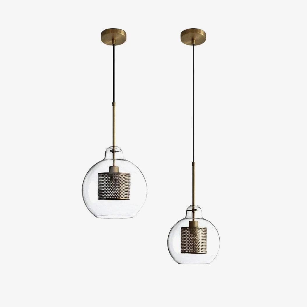 Lustra Suspension en Verre Chiswick pour Salon