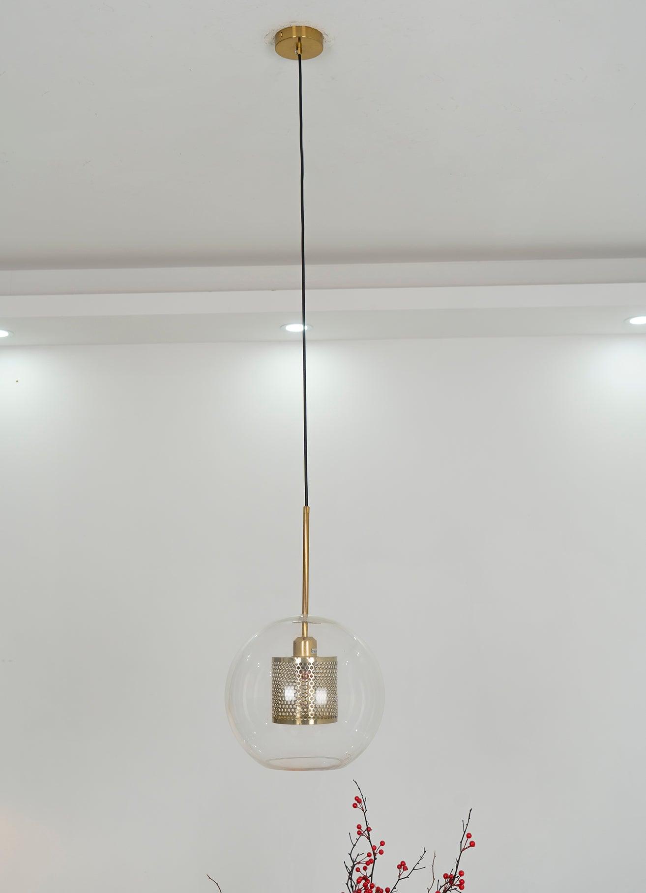 Lustra Suspension en Verre Chiswick pour Salon