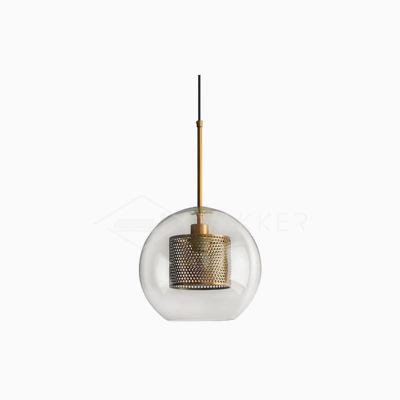 Lustra Suspension en Verre Chiswick pour Salon