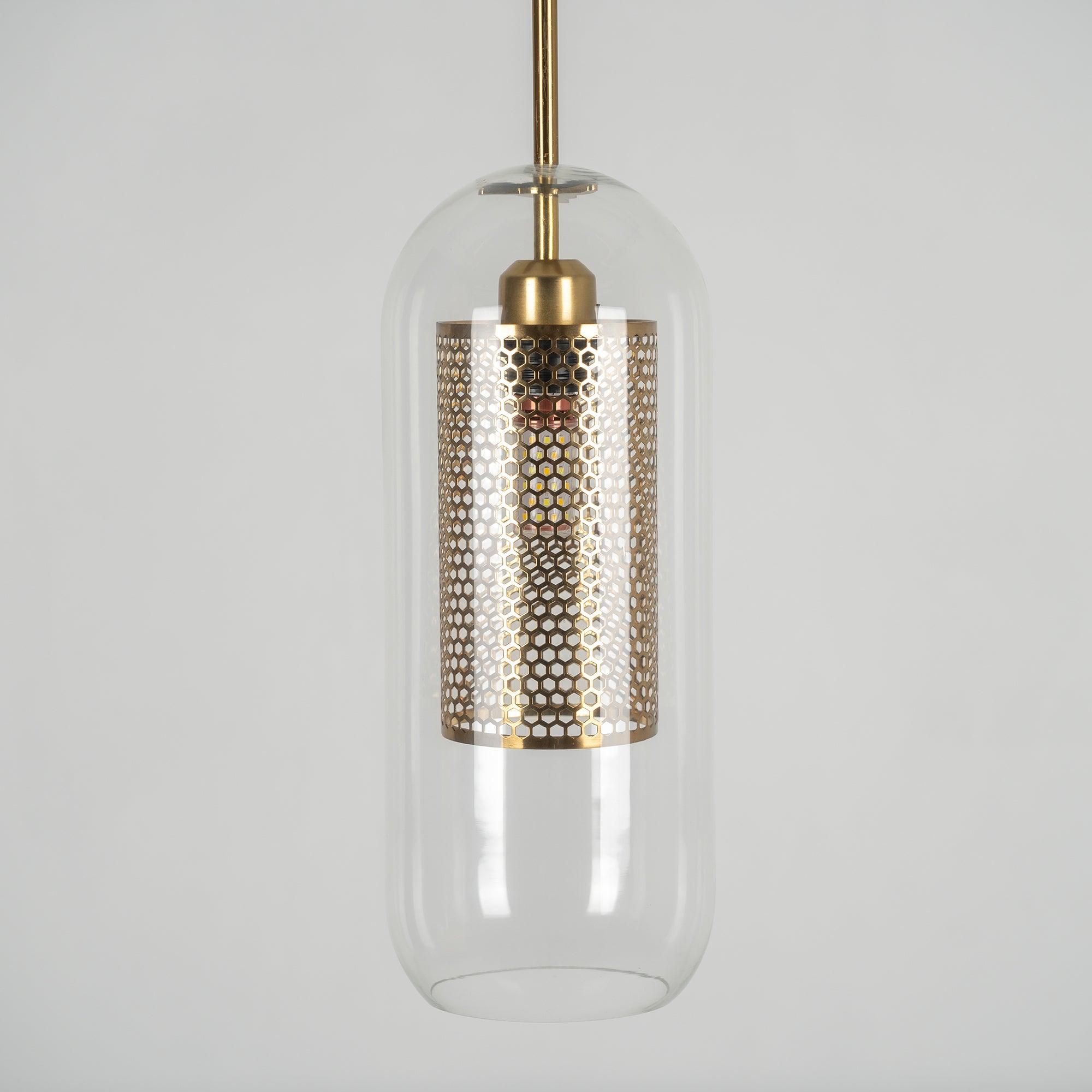 Lustra Suspension en Verre Chiswick pour Salon