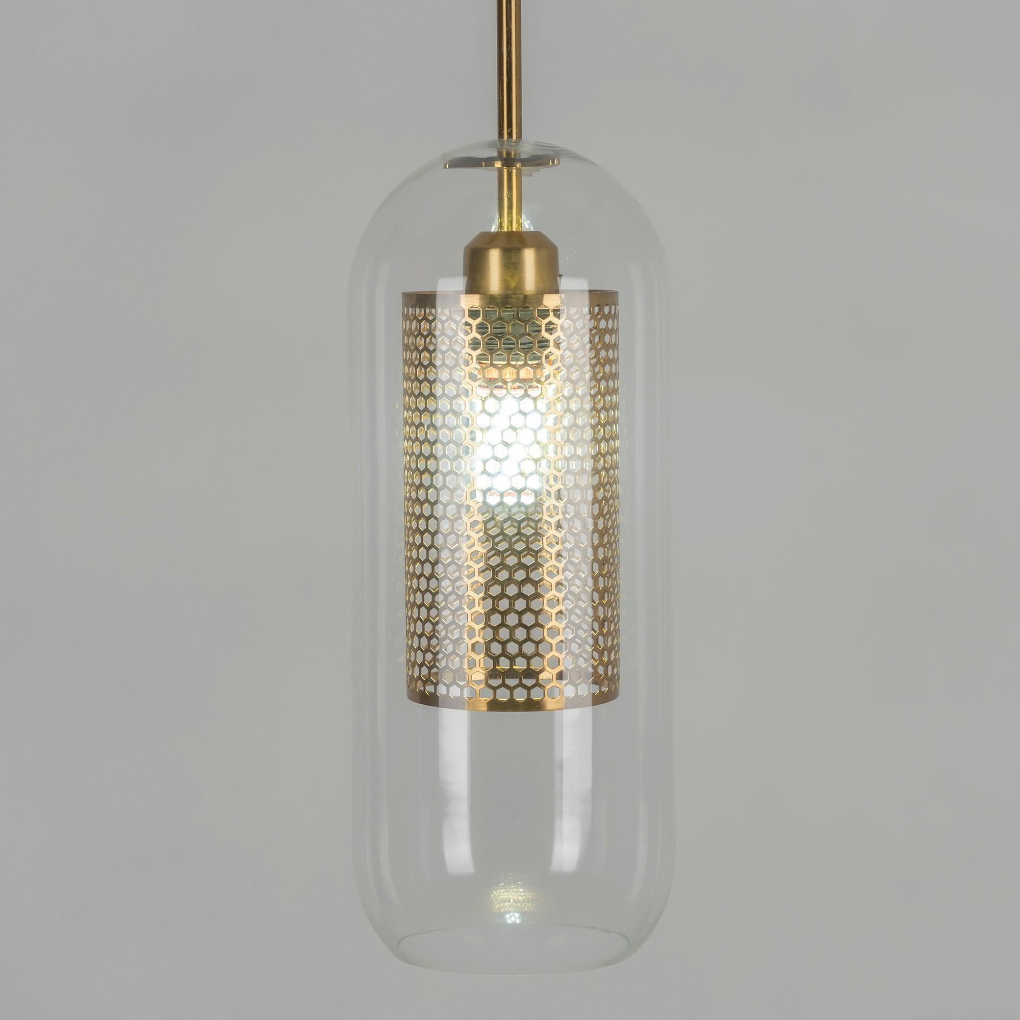 Lustra Suspension en Verre Chiswick pour Salon