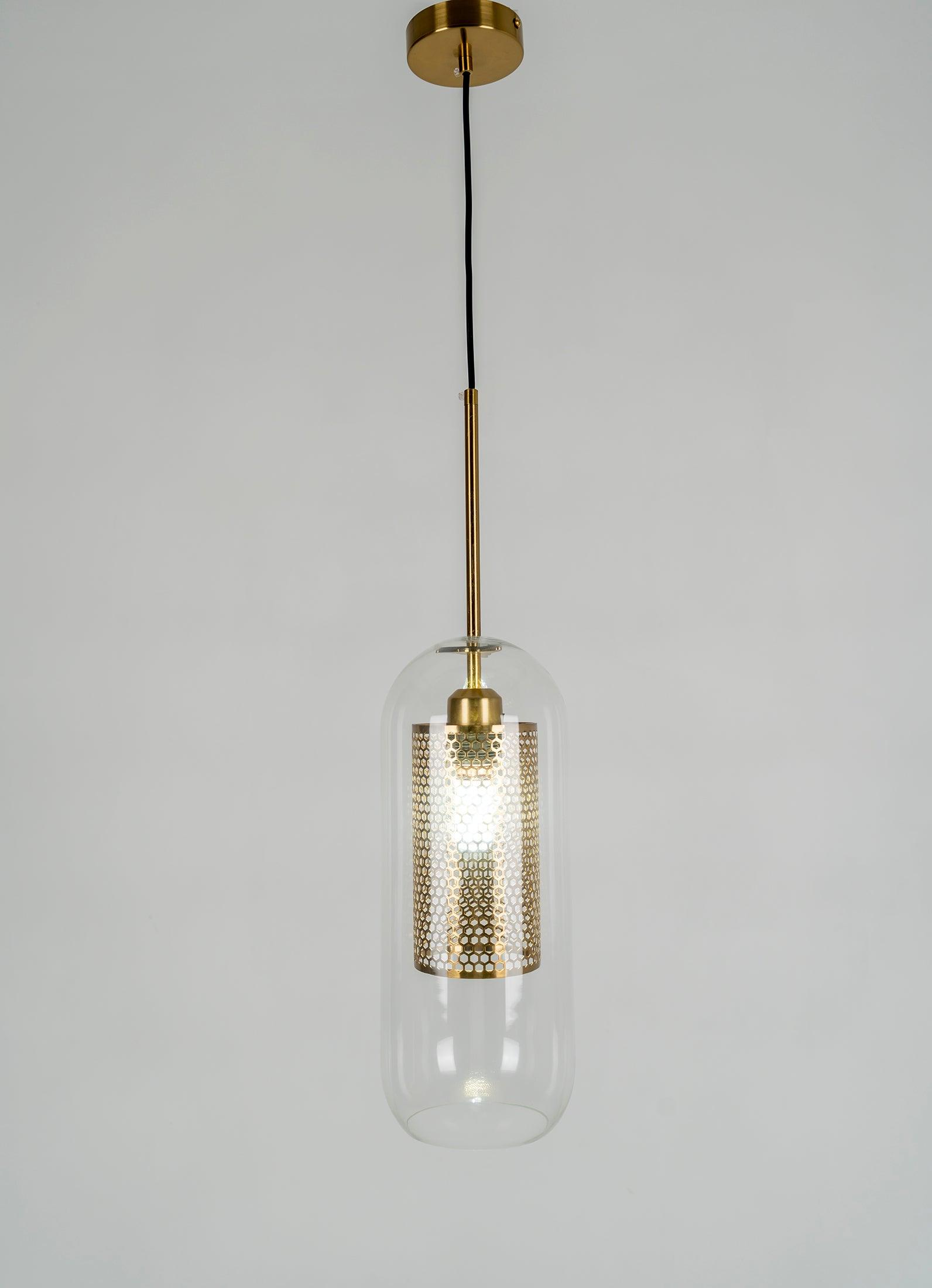 Lustra Suspension en Verre Chiswick pour Salon
